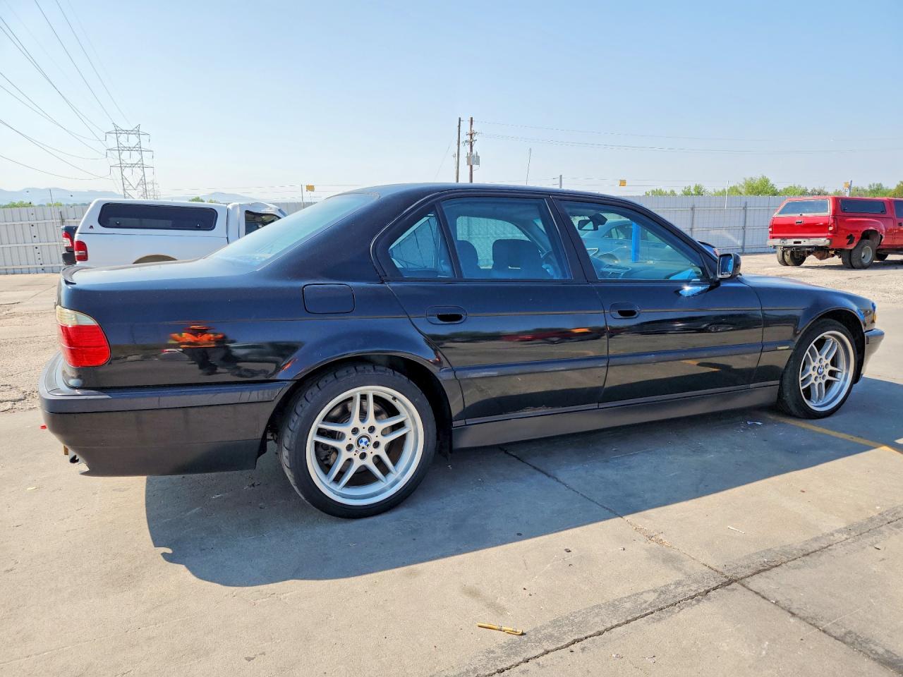 2000 Bmw 740 I Automatic Black vin: WBAGG834XYDN80415