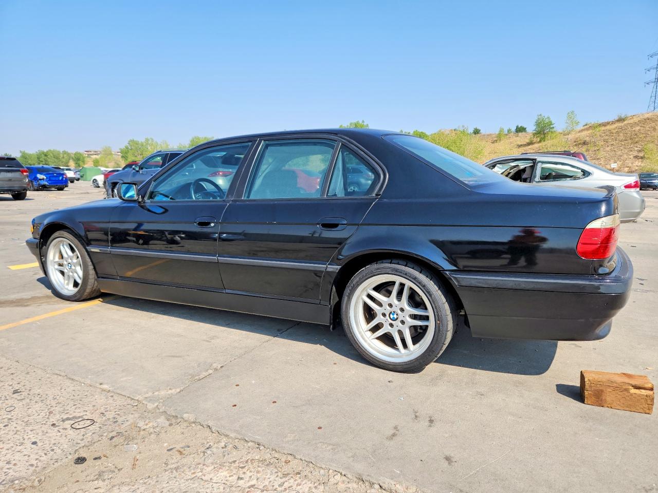 2000 Bmw 740 I Automatic Black vin: WBAGG834XYDN80415