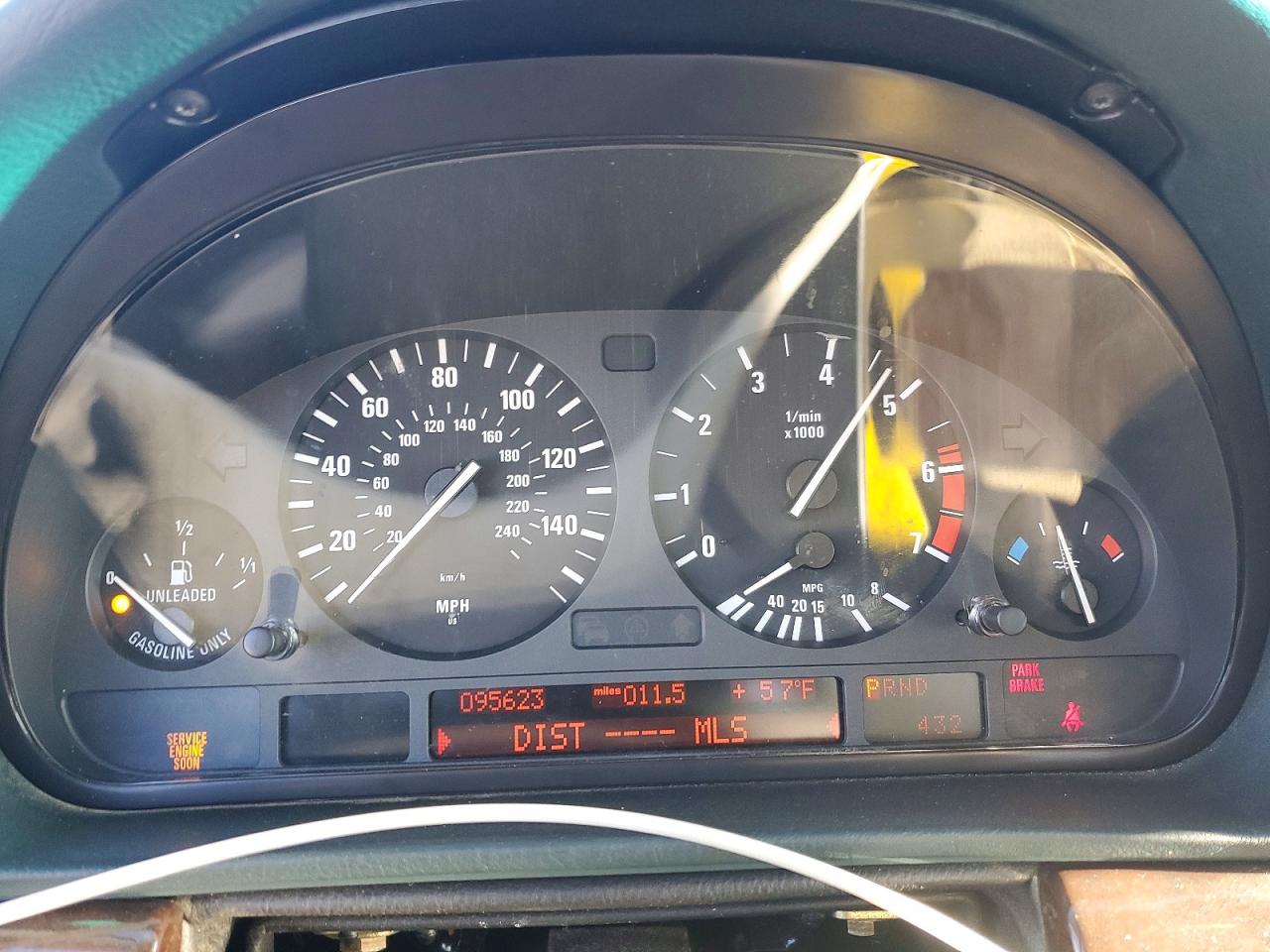 2000 Bmw 740 I Automatic Green vin: WBAGG834XYDN80883