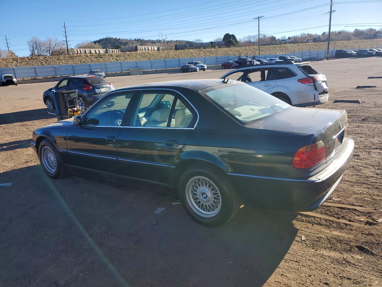 2000 Bmw 740 I Automatic Green vin: WBAGG834XYDN80883