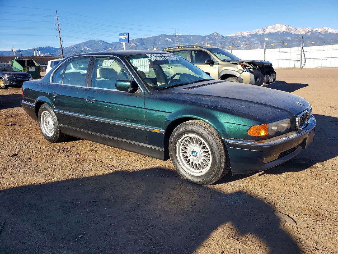 2000 Bmw 740 I Automatic Green vin: WBAGG834XYDN80883