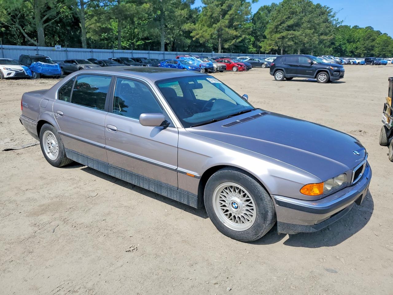 1999 Bmw 740 Il Gray vin: WBAGH8332XDP02574