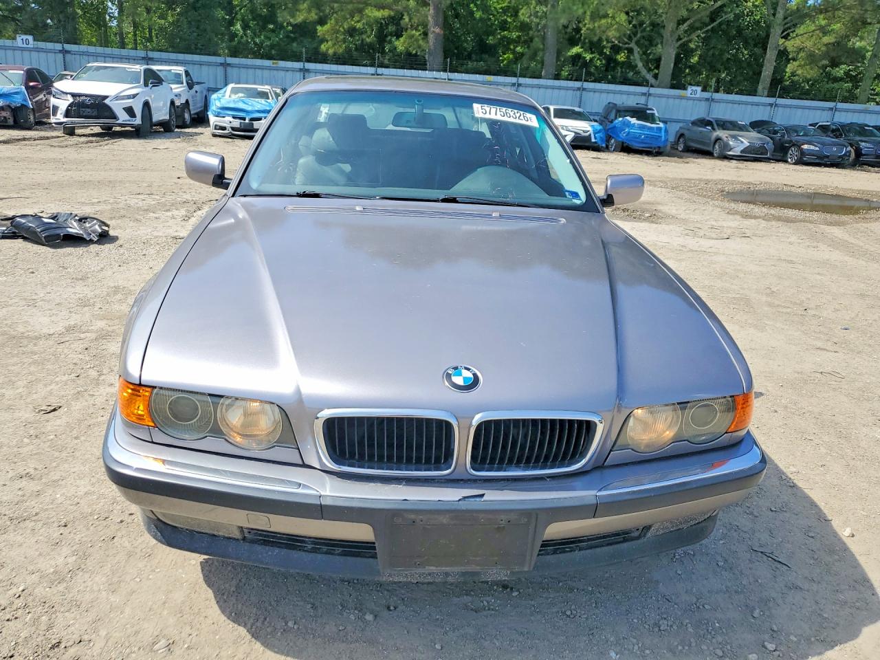 1999 Bmw 740 Il Gray vin: WBAGH8332XDP02574