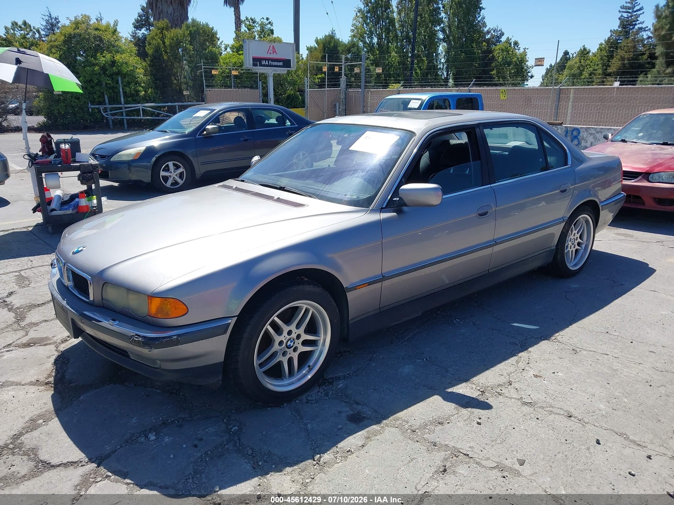 1999 Bmw 740il   Gray vin: WBAGH8335XDP04870
