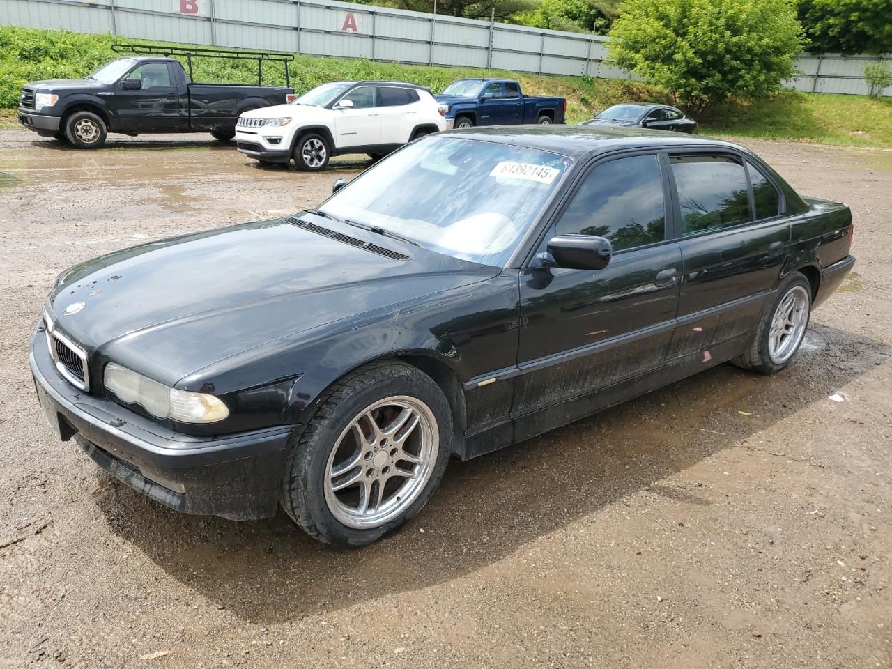 2001 Bmw 740 Il Black vin: WBAGH83401DP18434