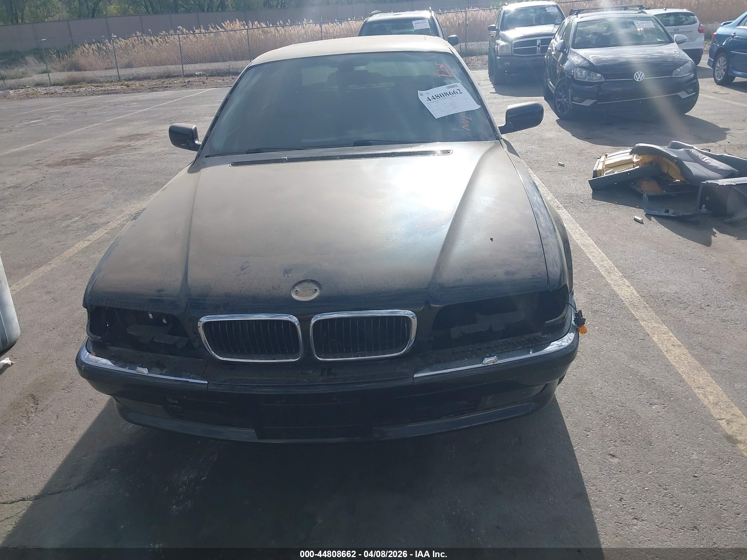 2001 Bmw 740il   Black vin: WBAGH83401DP24461