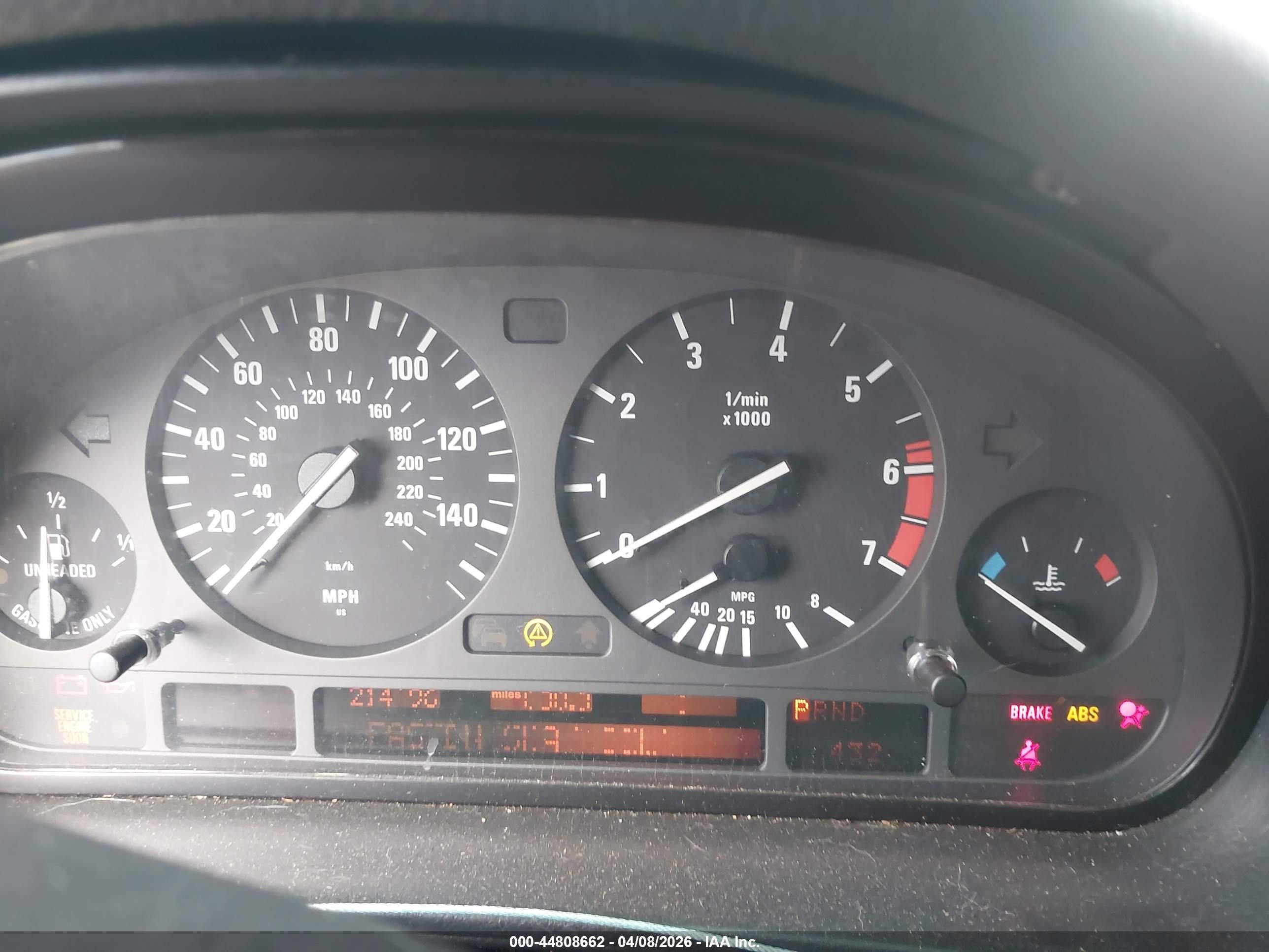 2001 Bmw 740il   Black vin: WBAGH83401DP24461