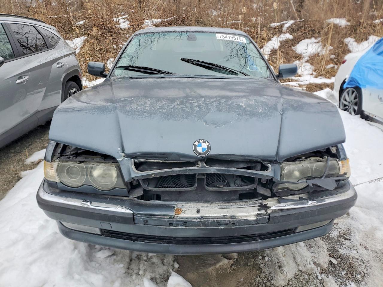 2001 Bmw 740 Il Gray vin: WBAGH83401DP28865
