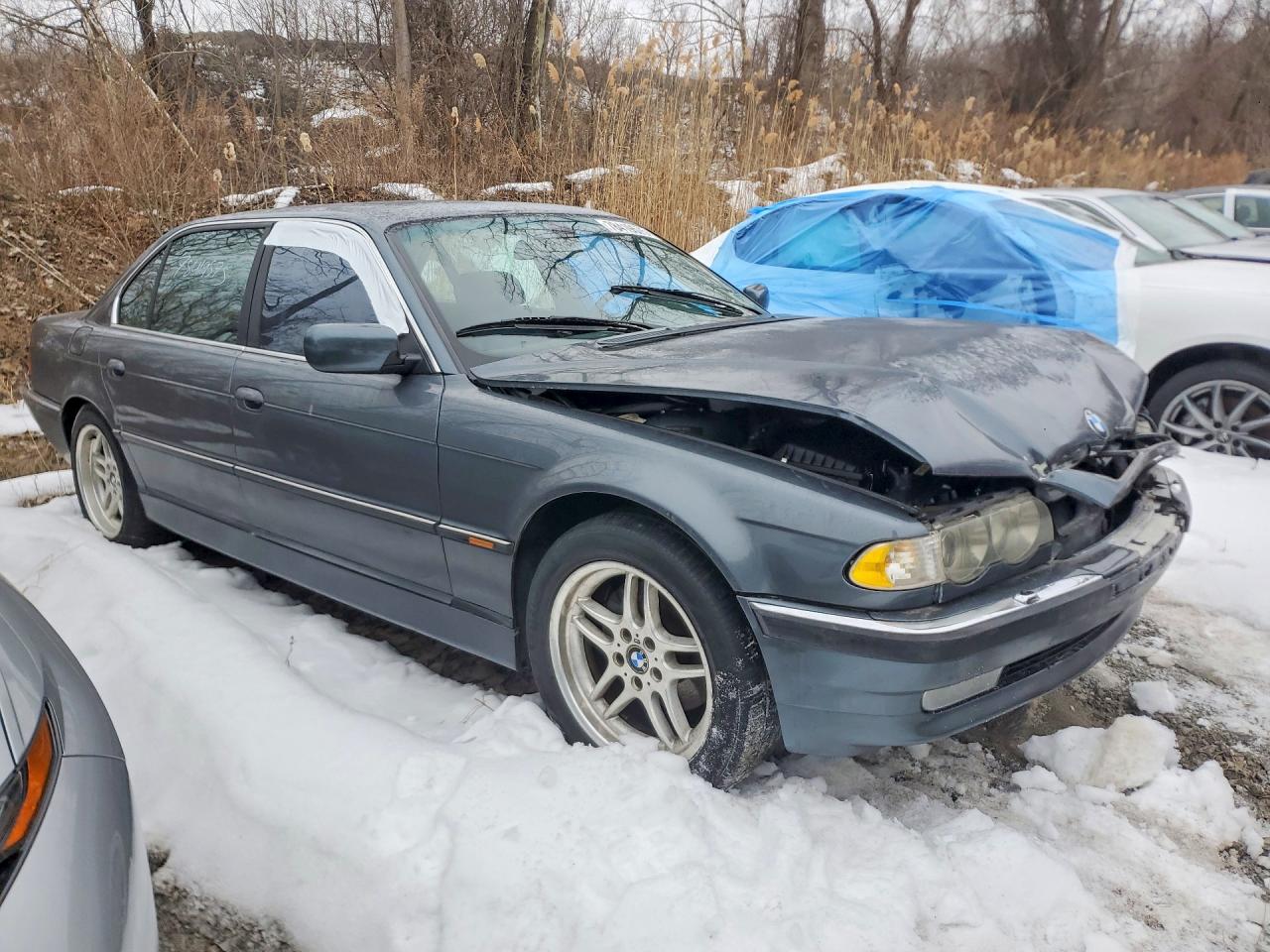 2001 Bmw 740 Il Gray vin: WBAGH83401DP28865