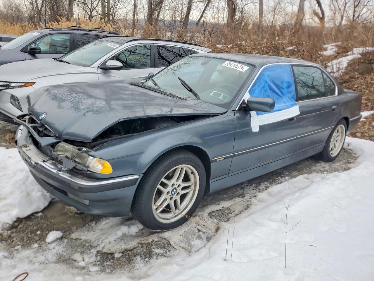 2001 Bmw 740 Il Gray vin: WBAGH83401DP28865