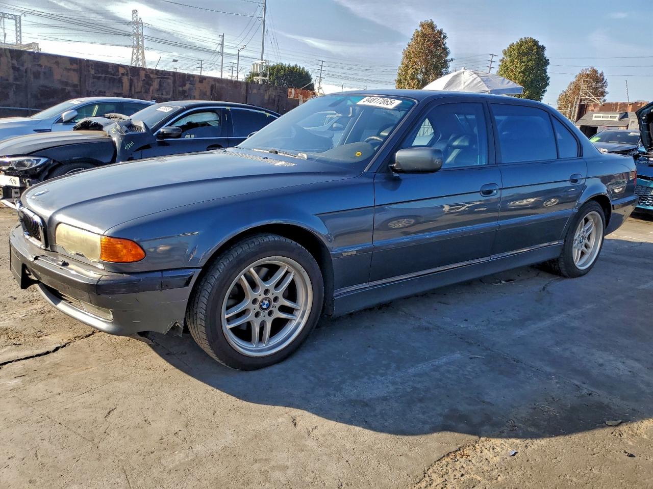 2001 Bmw 740 Il Gray vin: WBAGH83401DP31345