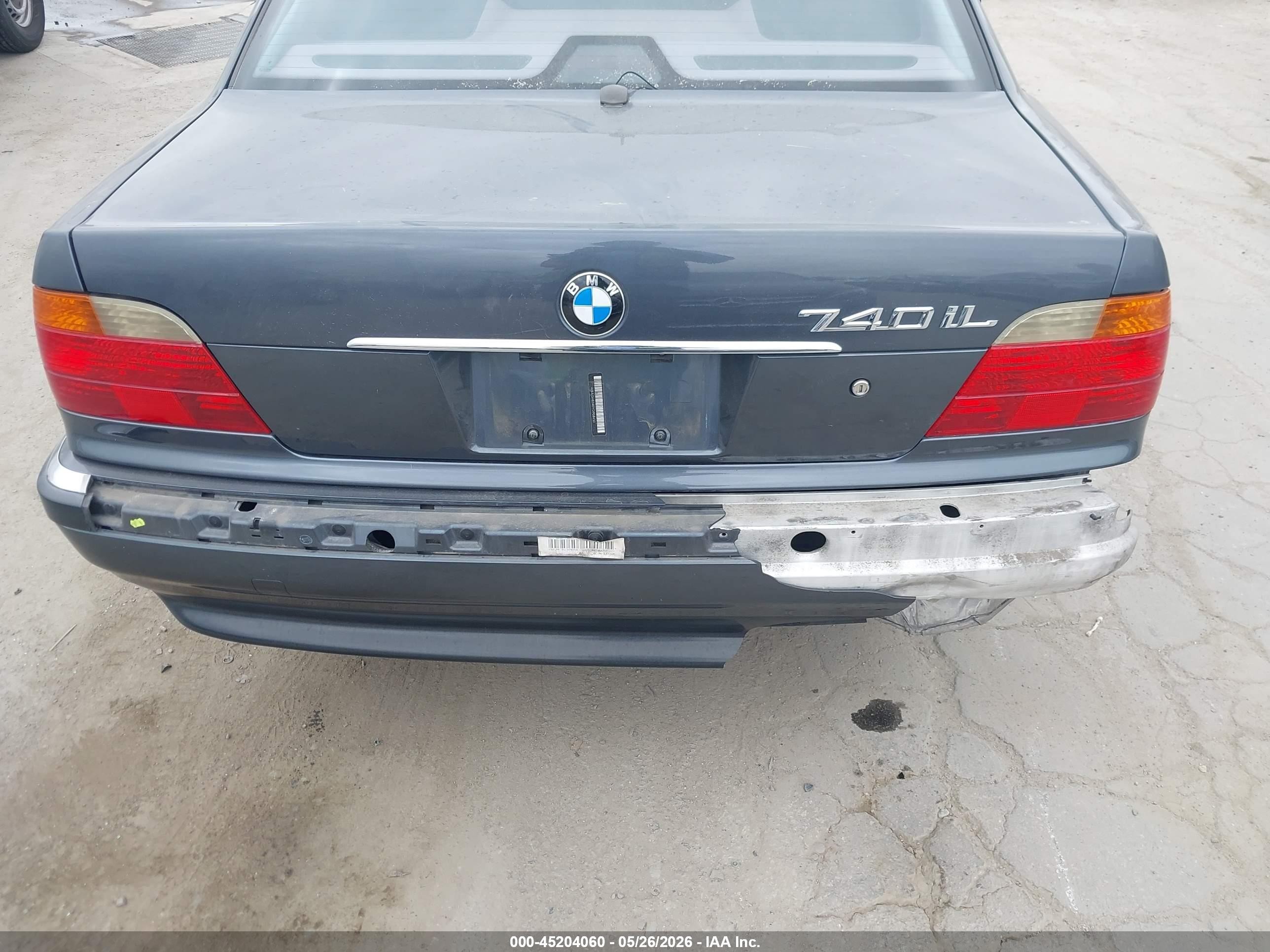 2000 Bmw 740il   Gray vin: WBAGH8340YDP08450