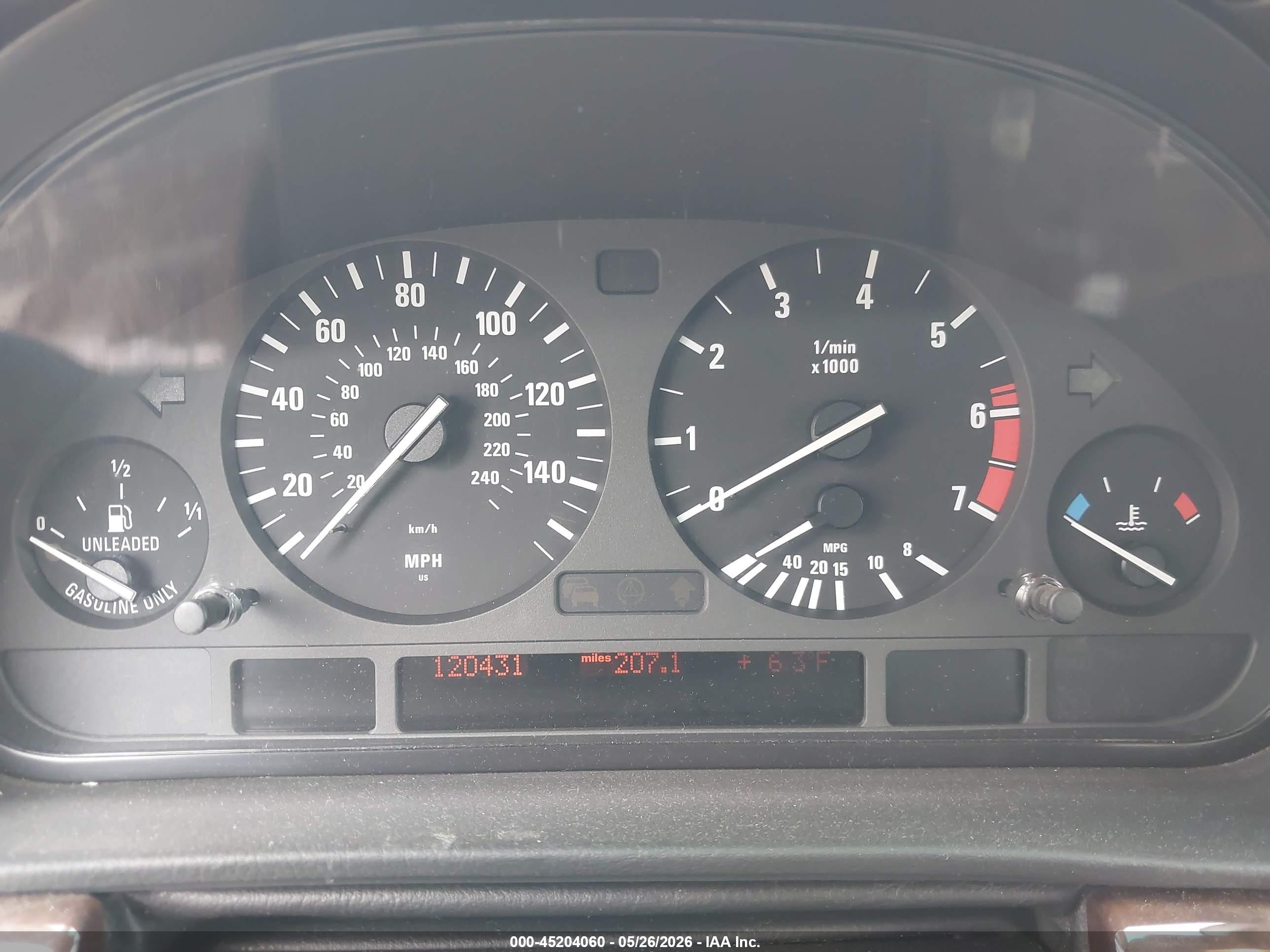 2000 Bmw 740il   Gray vin: WBAGH8340YDP08450
