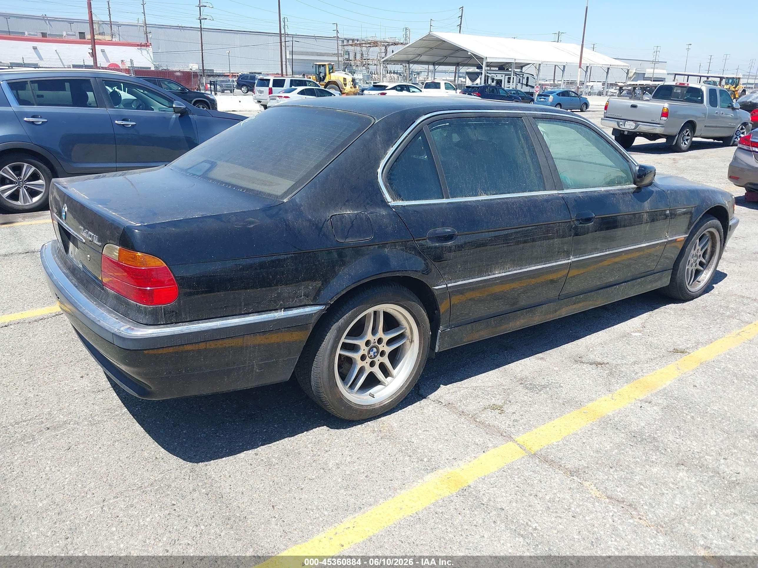 2000 Bmw 740il   Black vin: WBAGH8340YDP14197