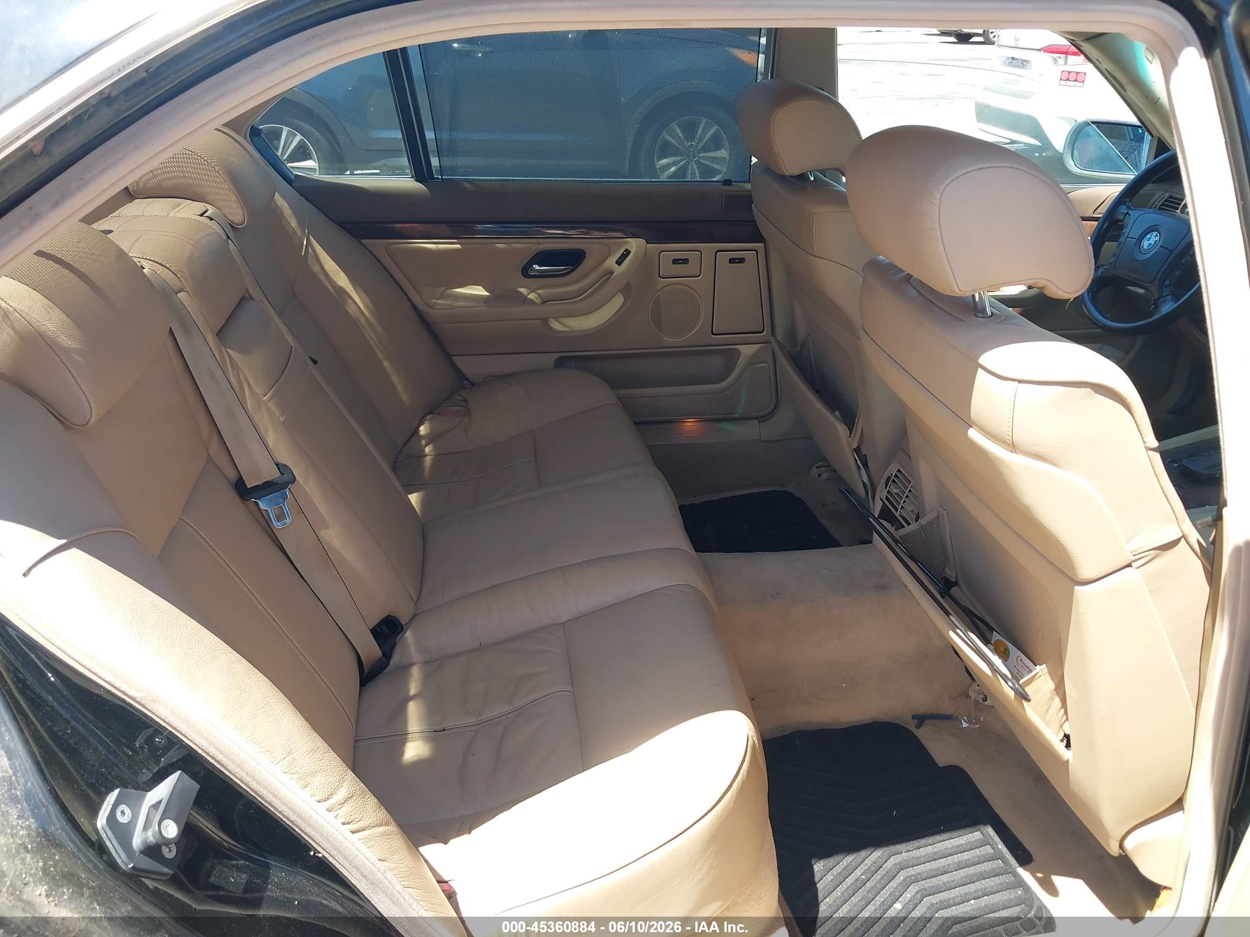 2000 Bmw 740il   Black vin: WBAGH8340YDP14197