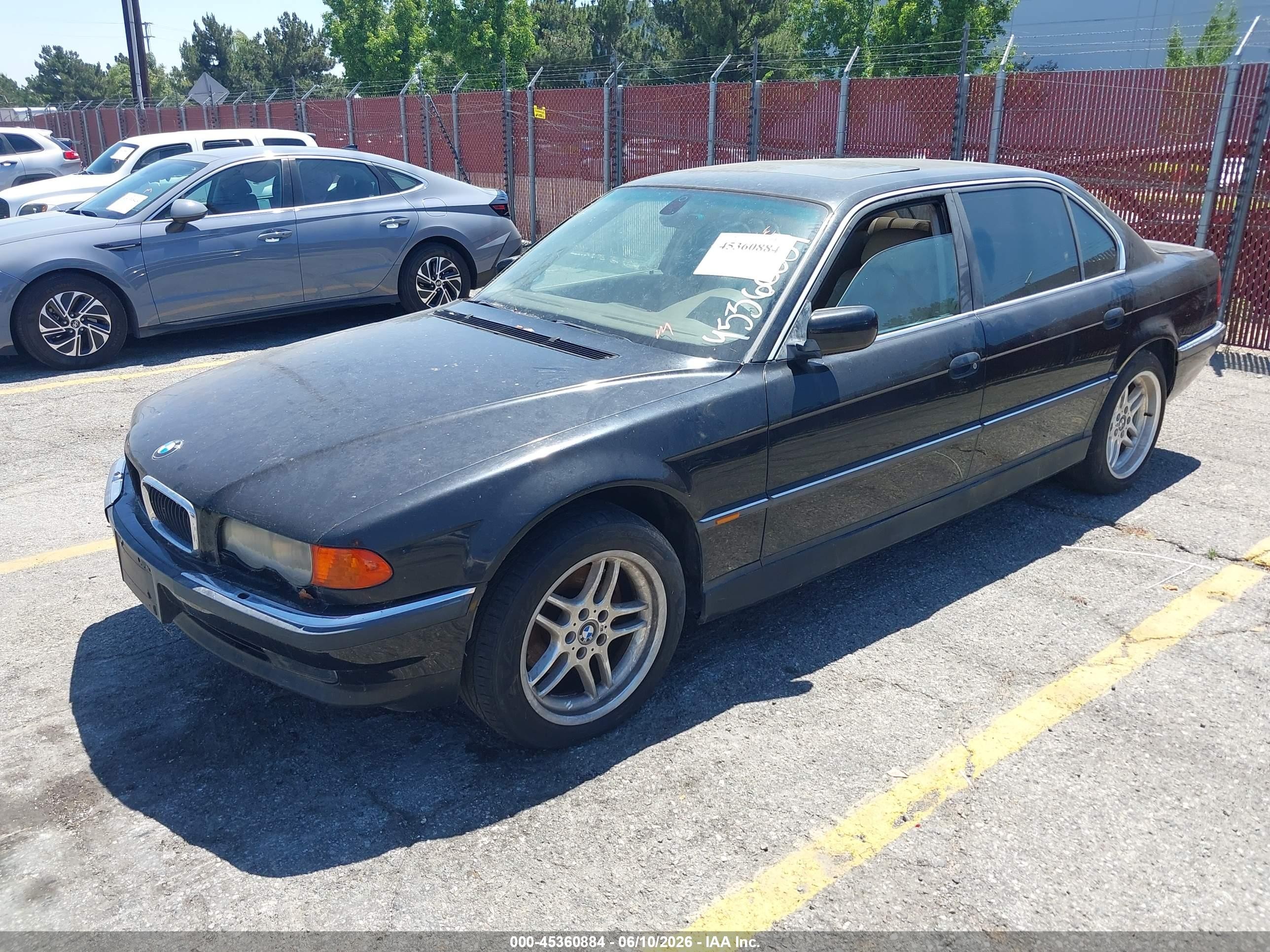 2000 Bmw 740il   Black vin: WBAGH8340YDP14197