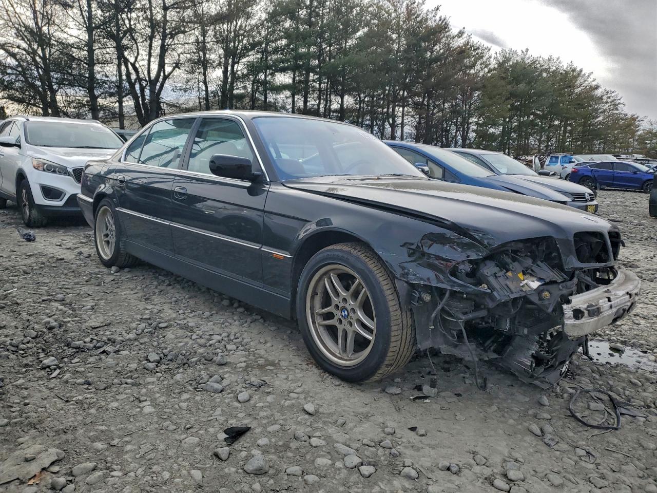 2000 Bmw 740 Il Черный vin: WBAGH8340YDP16824