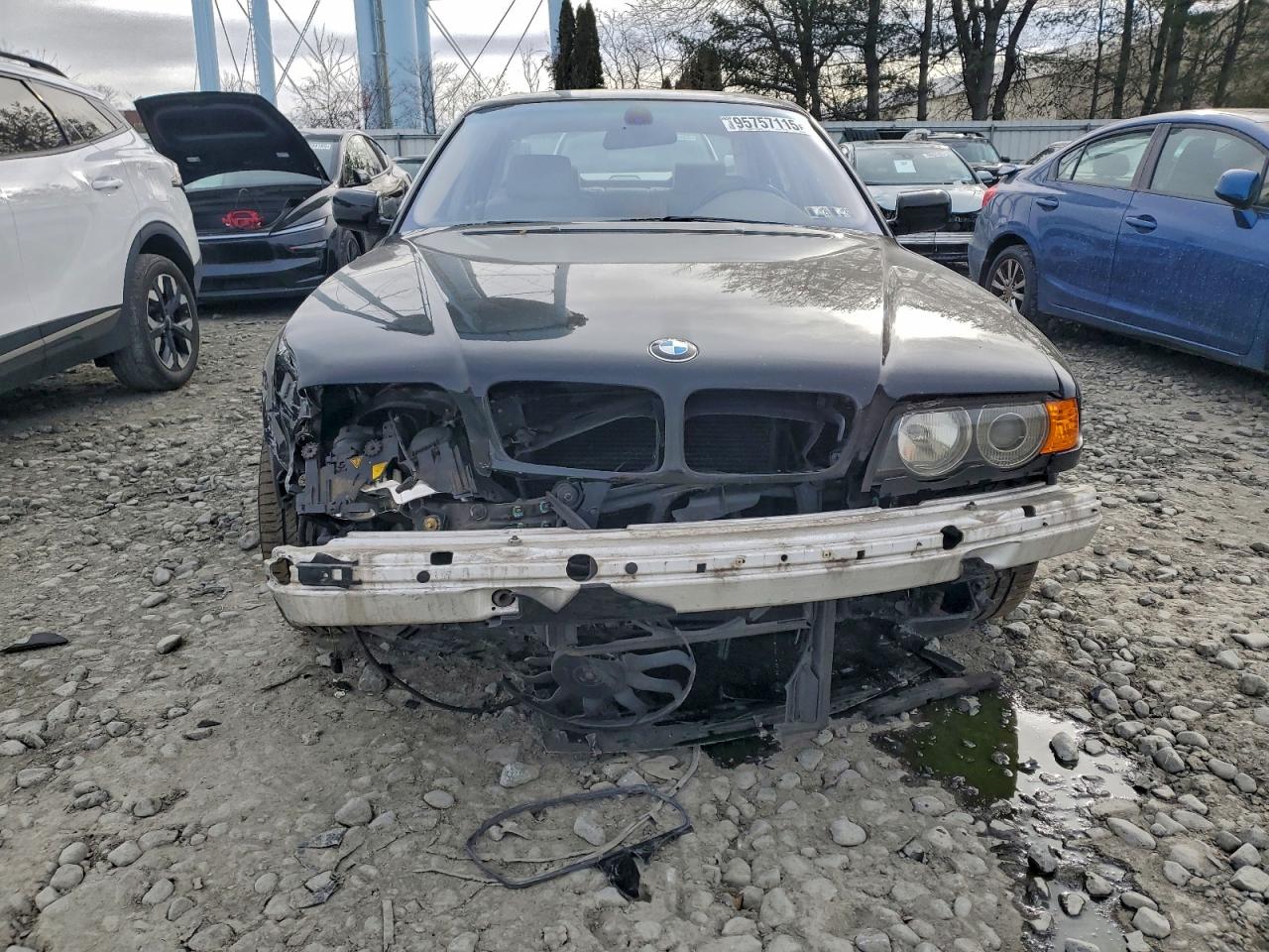 2000 Bmw 740 Il Черный vin: WBAGH8340YDP16824