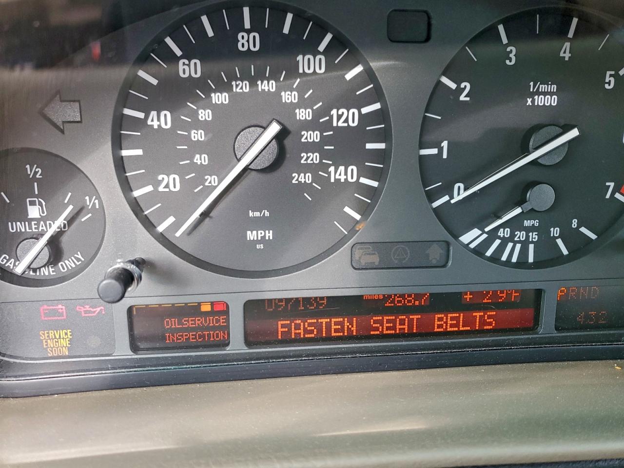 2000 Bmw 740 Il Черный vin: WBAGH8340YDP16824