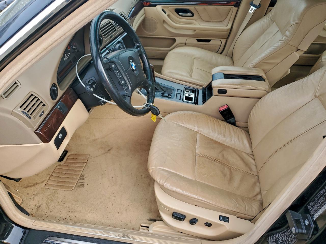 2000 Bmw 740 Il Черный vin: WBAGH8340YDP16824