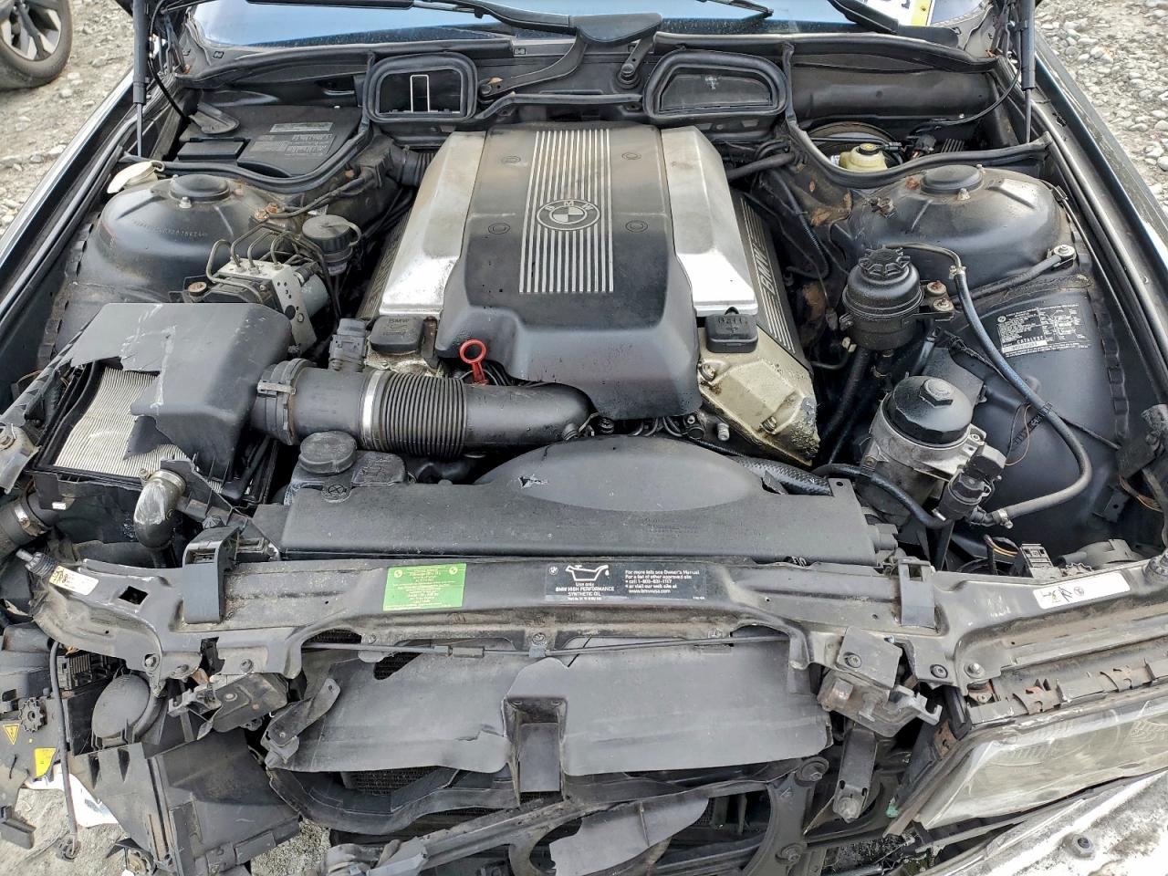 2000 Bmw 740 Il Черный vin: WBAGH8340YDP16824