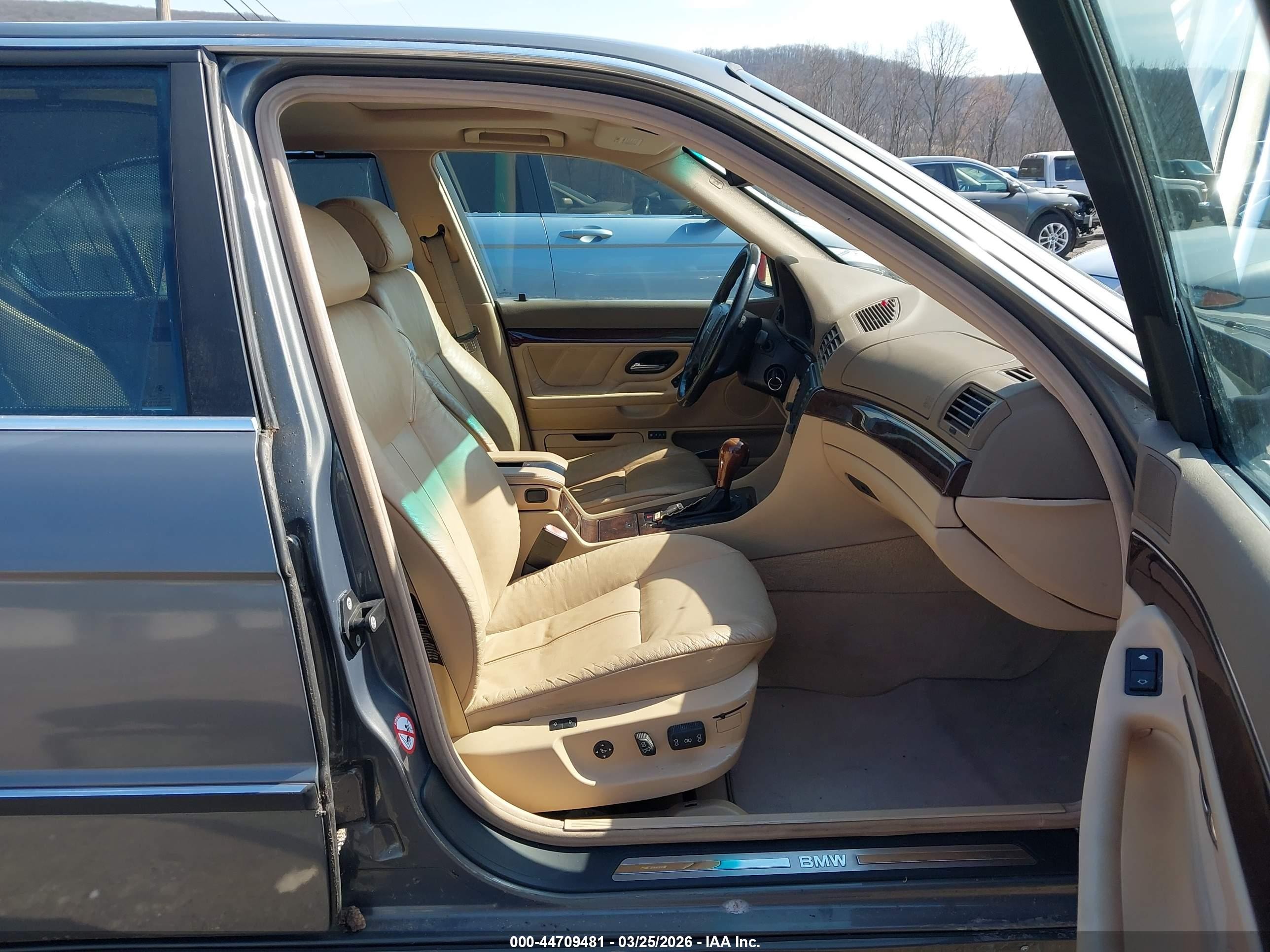2001 Bmw 740il   Gray vin: WBAGH83411DP26770