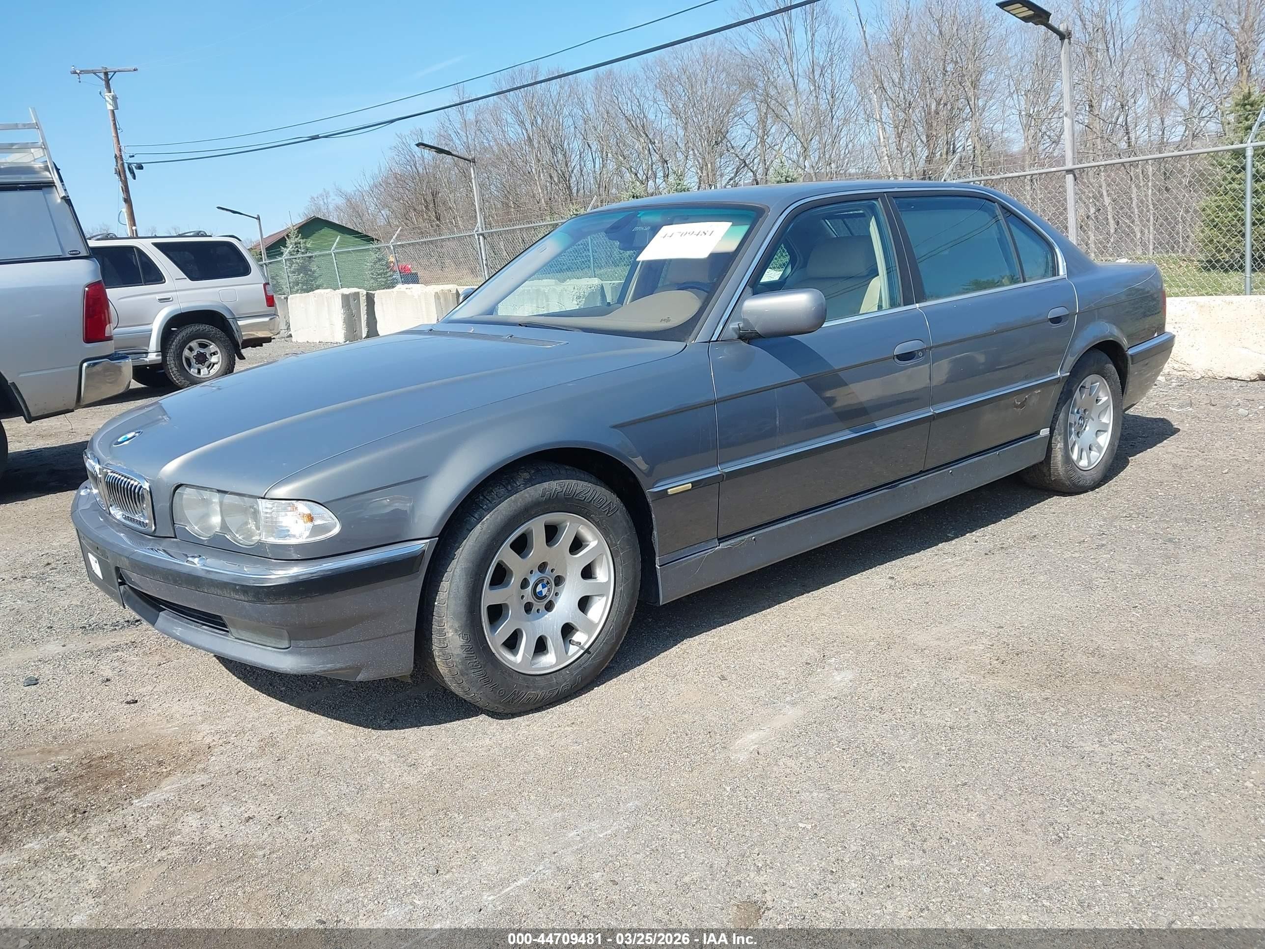 2001 Bmw 740il   Gray vin: WBAGH83411DP26770