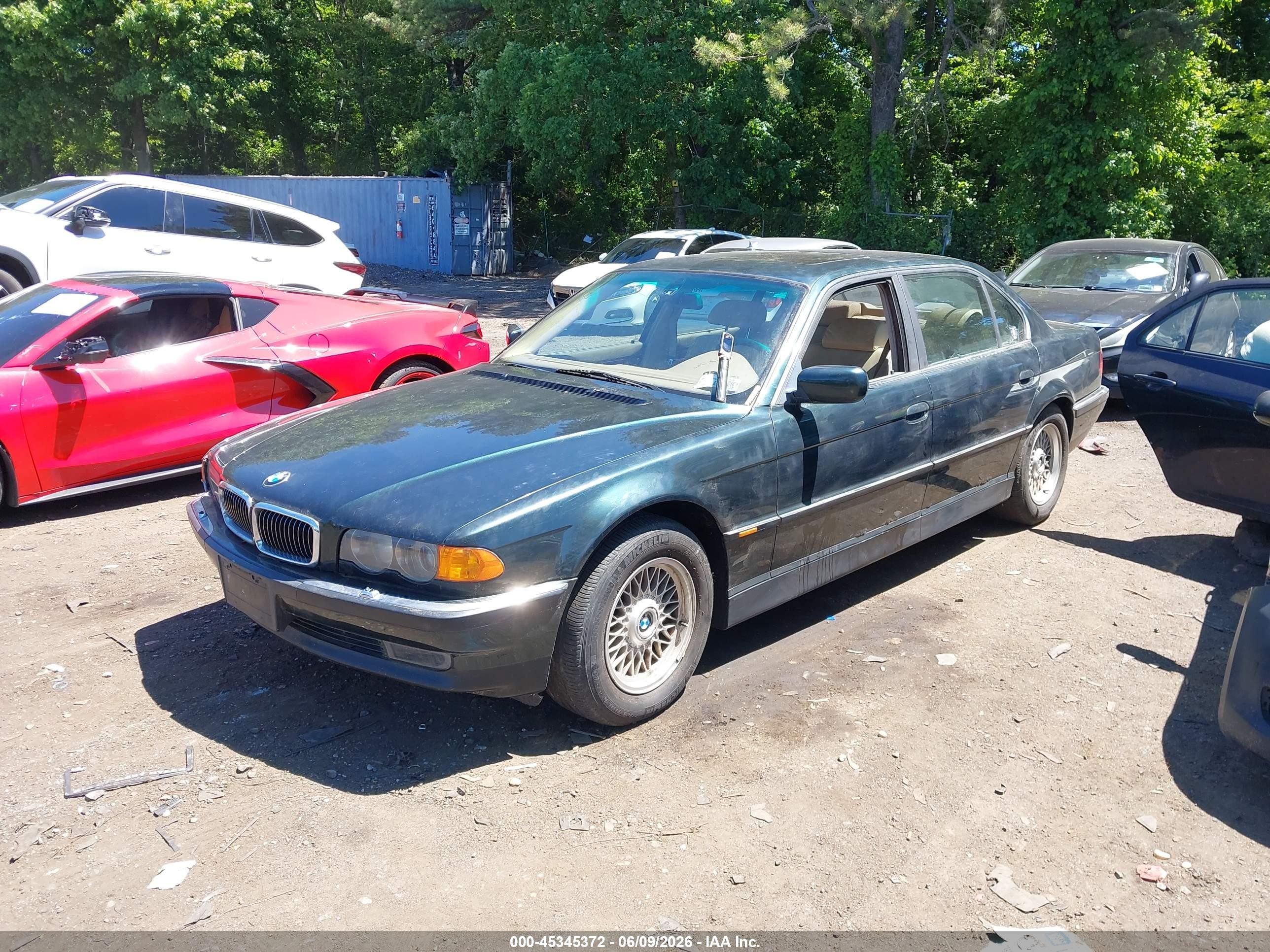 2000 Bmw 740il   Green vin: WBAGH8341YDP13348