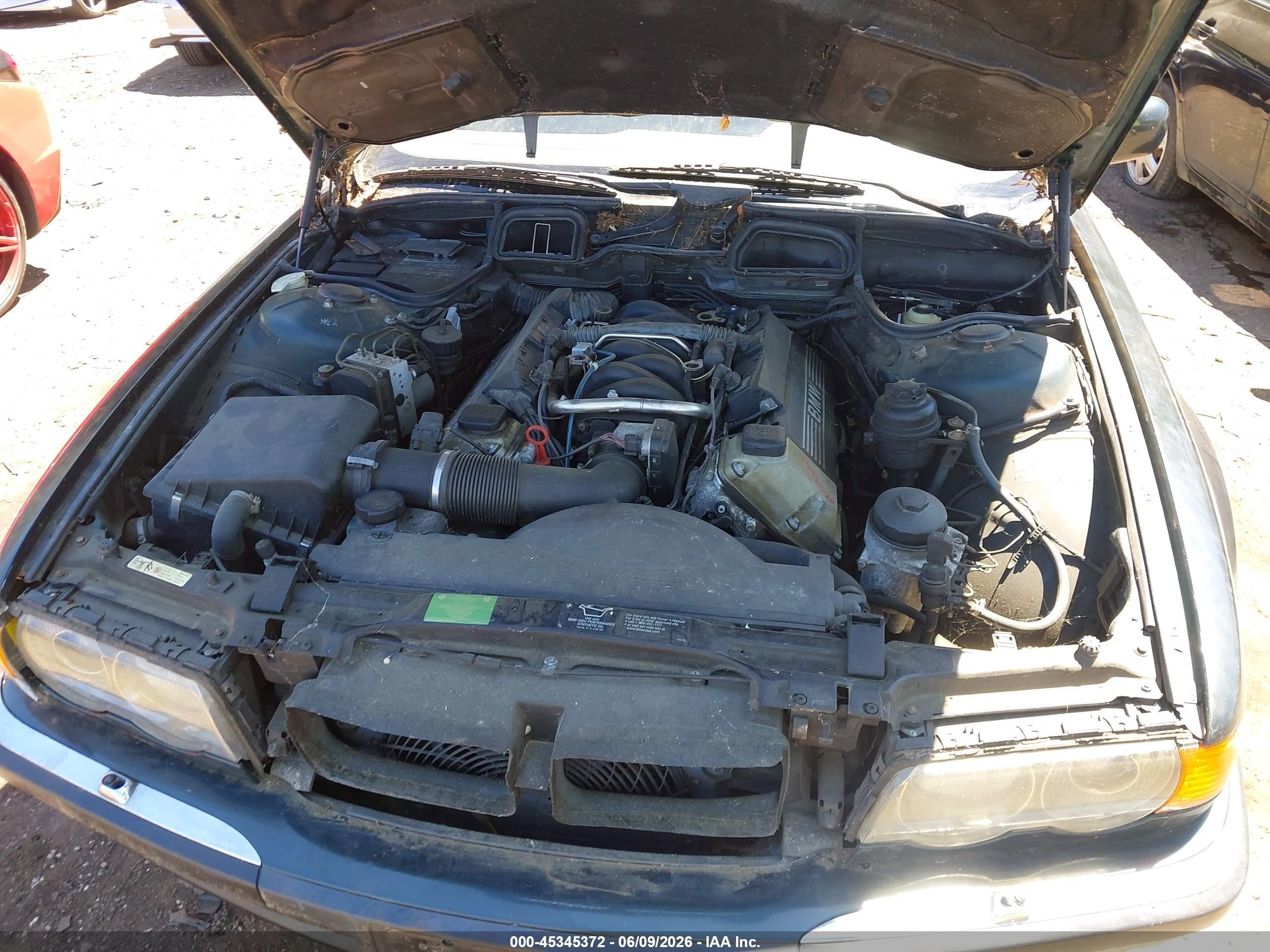 2000 Bmw 740il   Green vin: WBAGH8341YDP13348