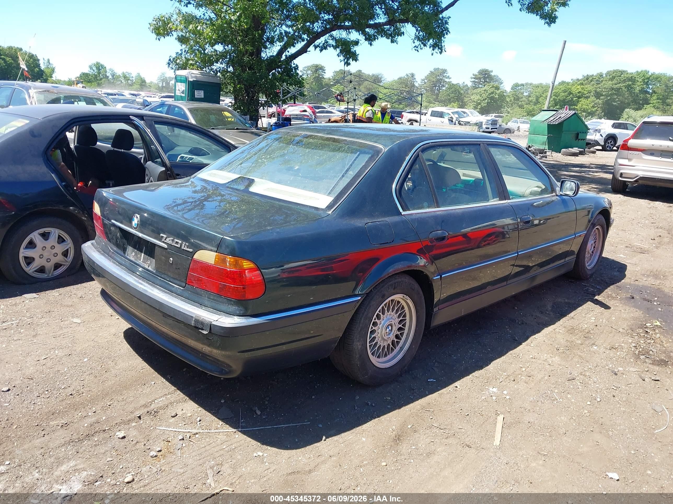 2000 Bmw 740il   Green vin: WBAGH8341YDP13348