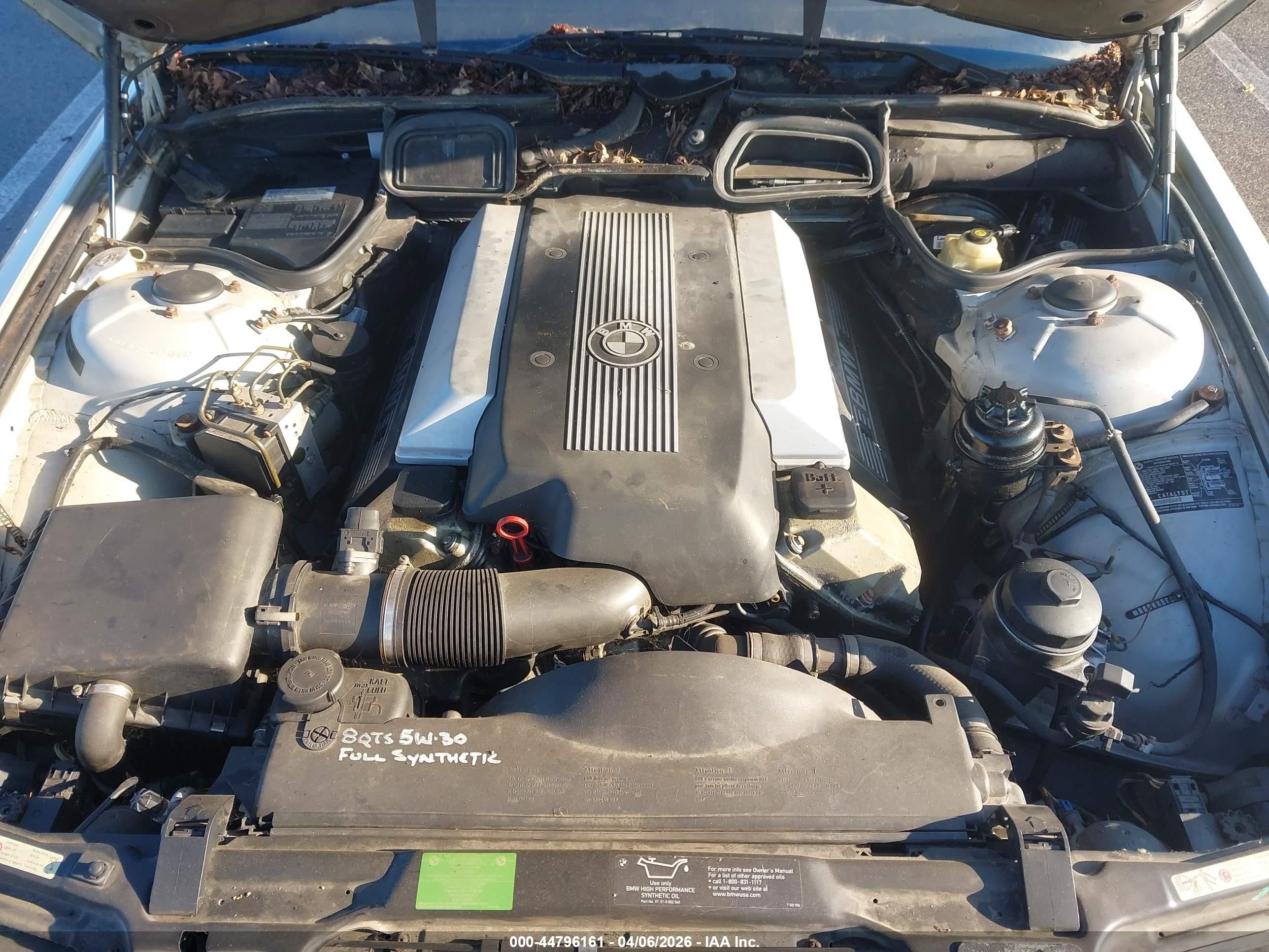 2000 Bmw 740il   Silver vin: WBAGH8341YDP15309