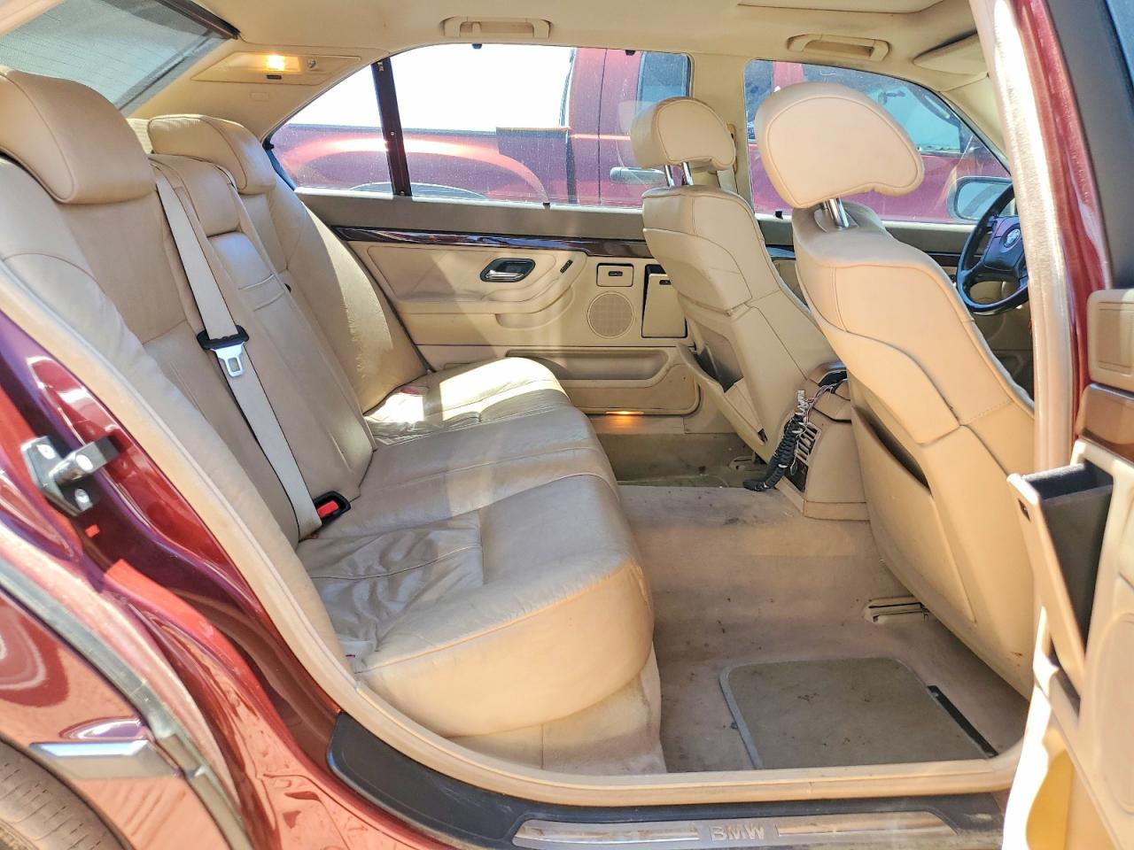 2001 Bmw 740 Il Maroon vin: WBAGH83421DP19651