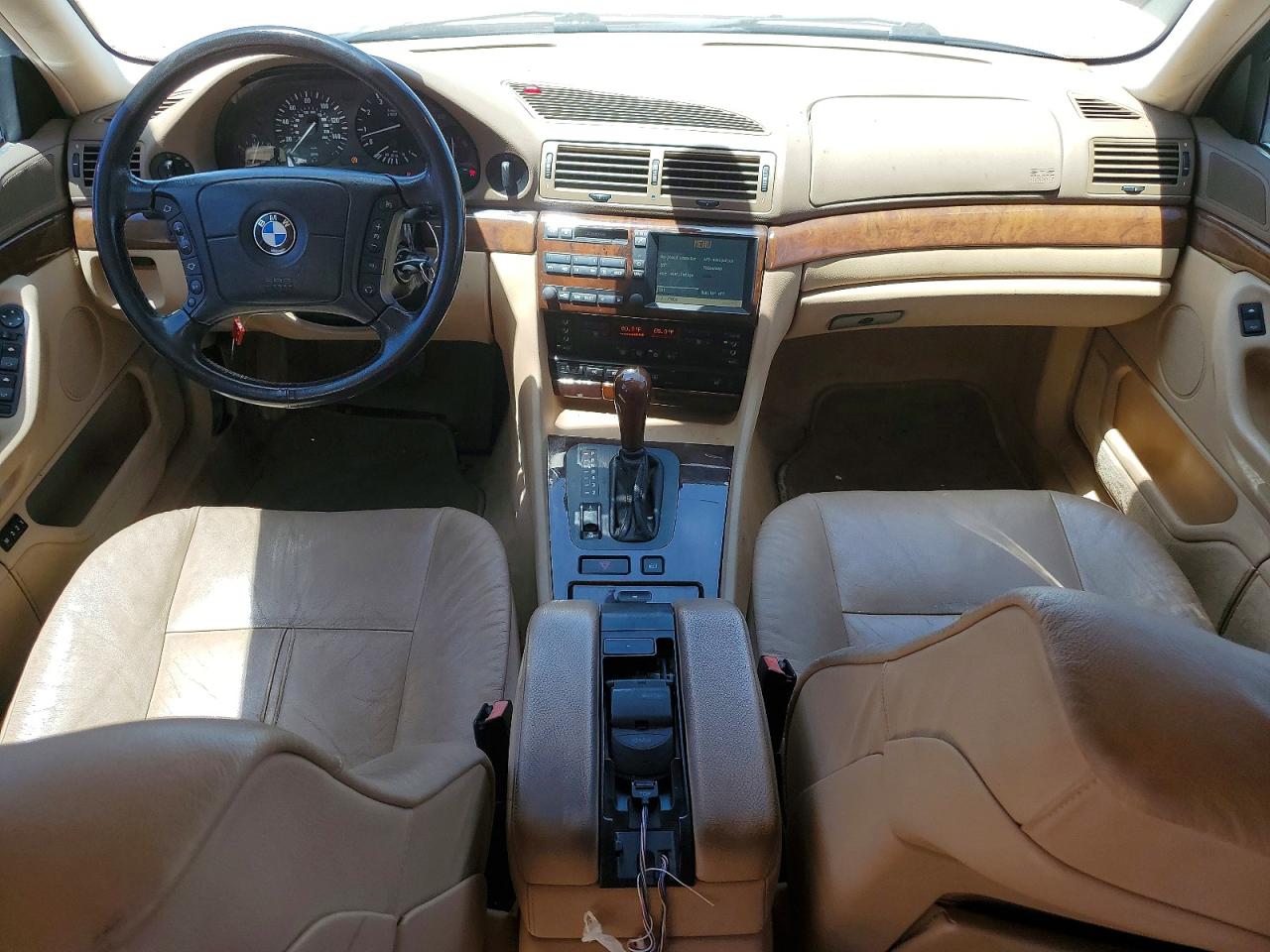 2001 Bmw 740 Il Maroon vin: WBAGH83421DP19651