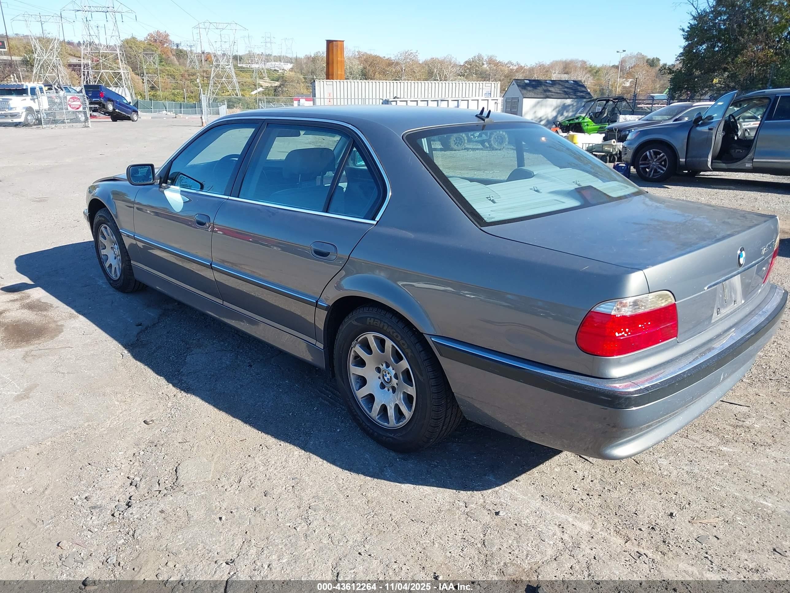 2001 Bmw 740il   Бирюзовый vin: WBAGH83421DP22372