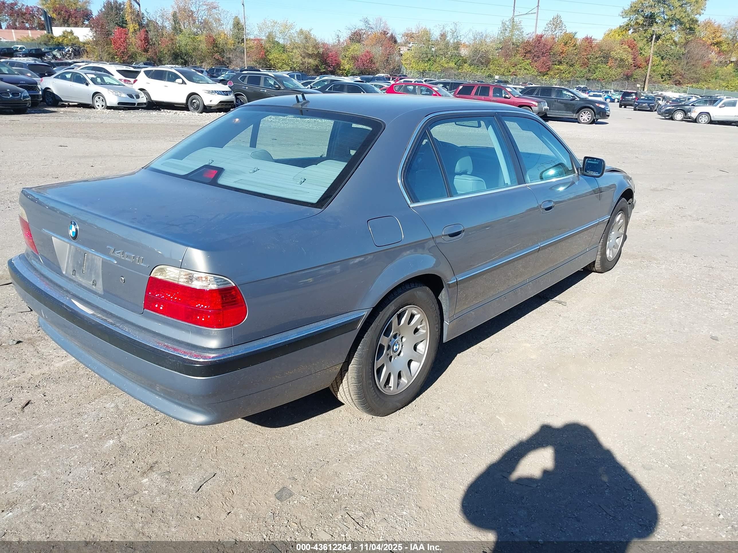 2001 Bmw 740il   Бирюзовый vin: WBAGH83421DP22372