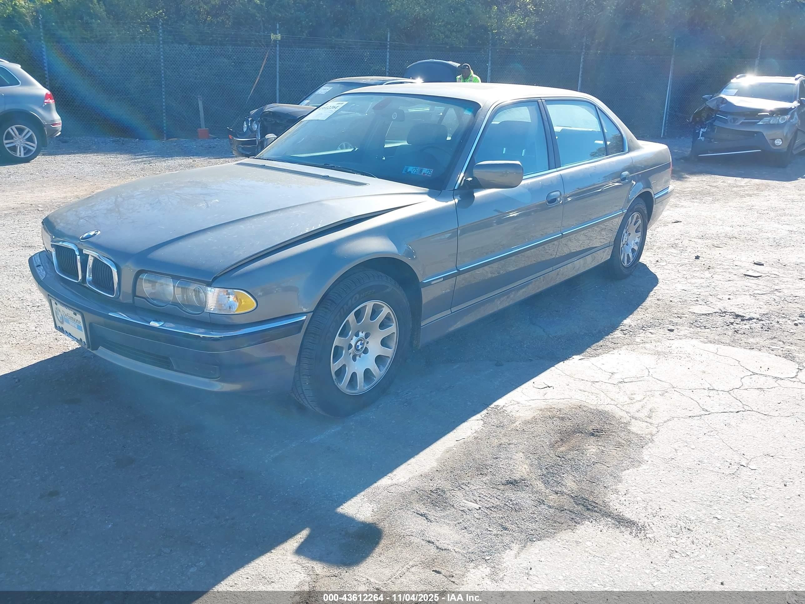 2001 Bmw 740il   Бирюзовый vin: WBAGH83421DP22372