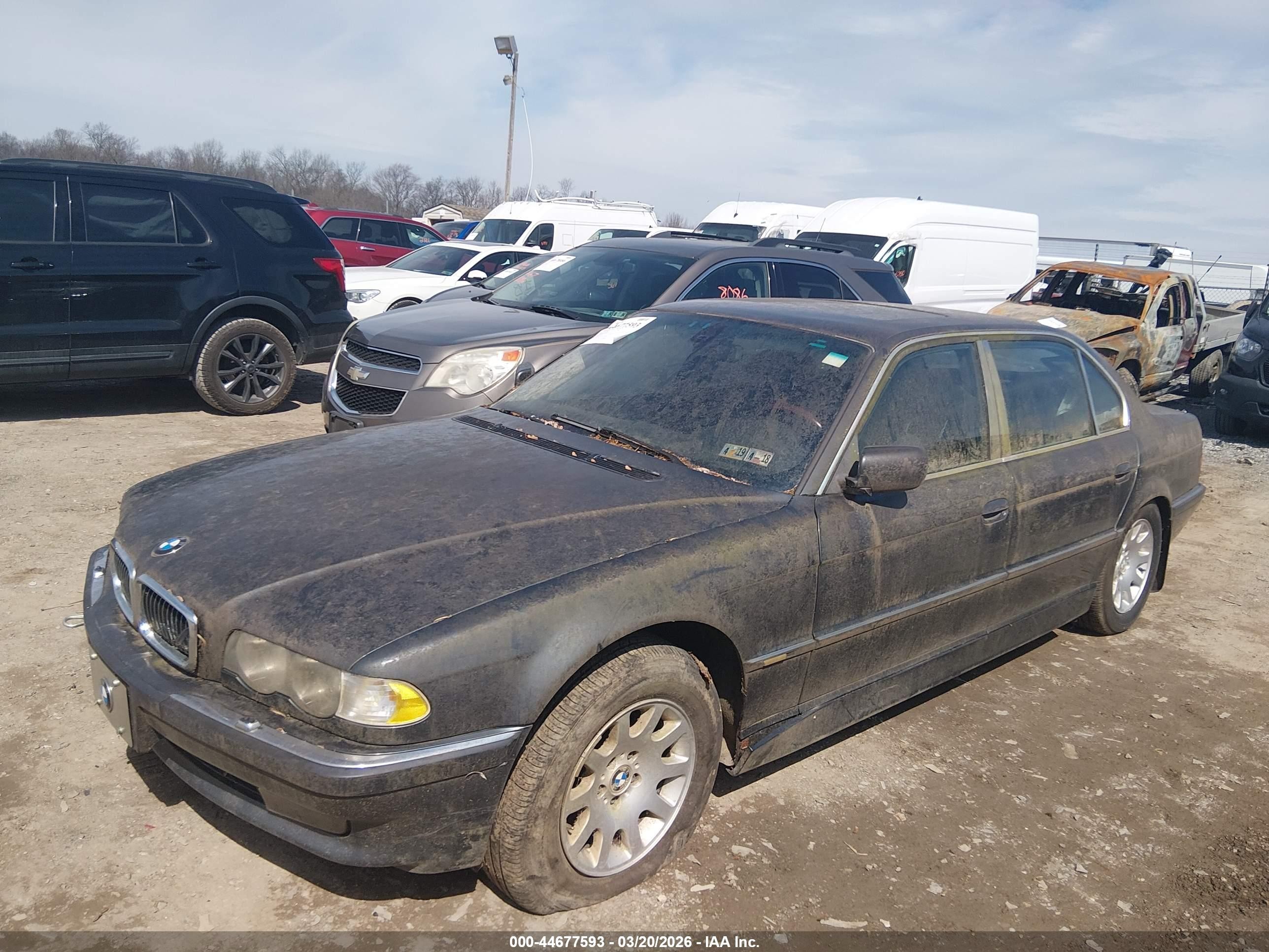 2001 Bmw 740il   Blue vin: WBAGH83421DP23960