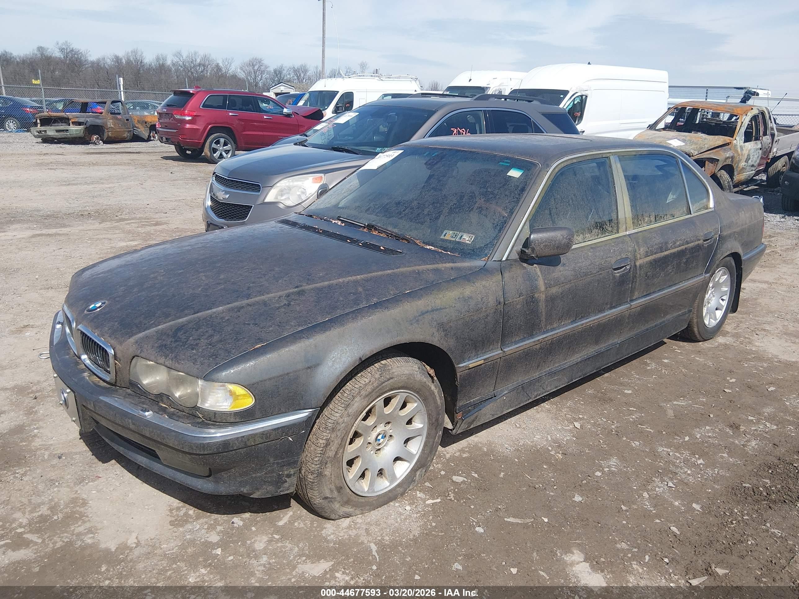 2001 Bmw 740il   Blue vin: WBAGH83421DP23960