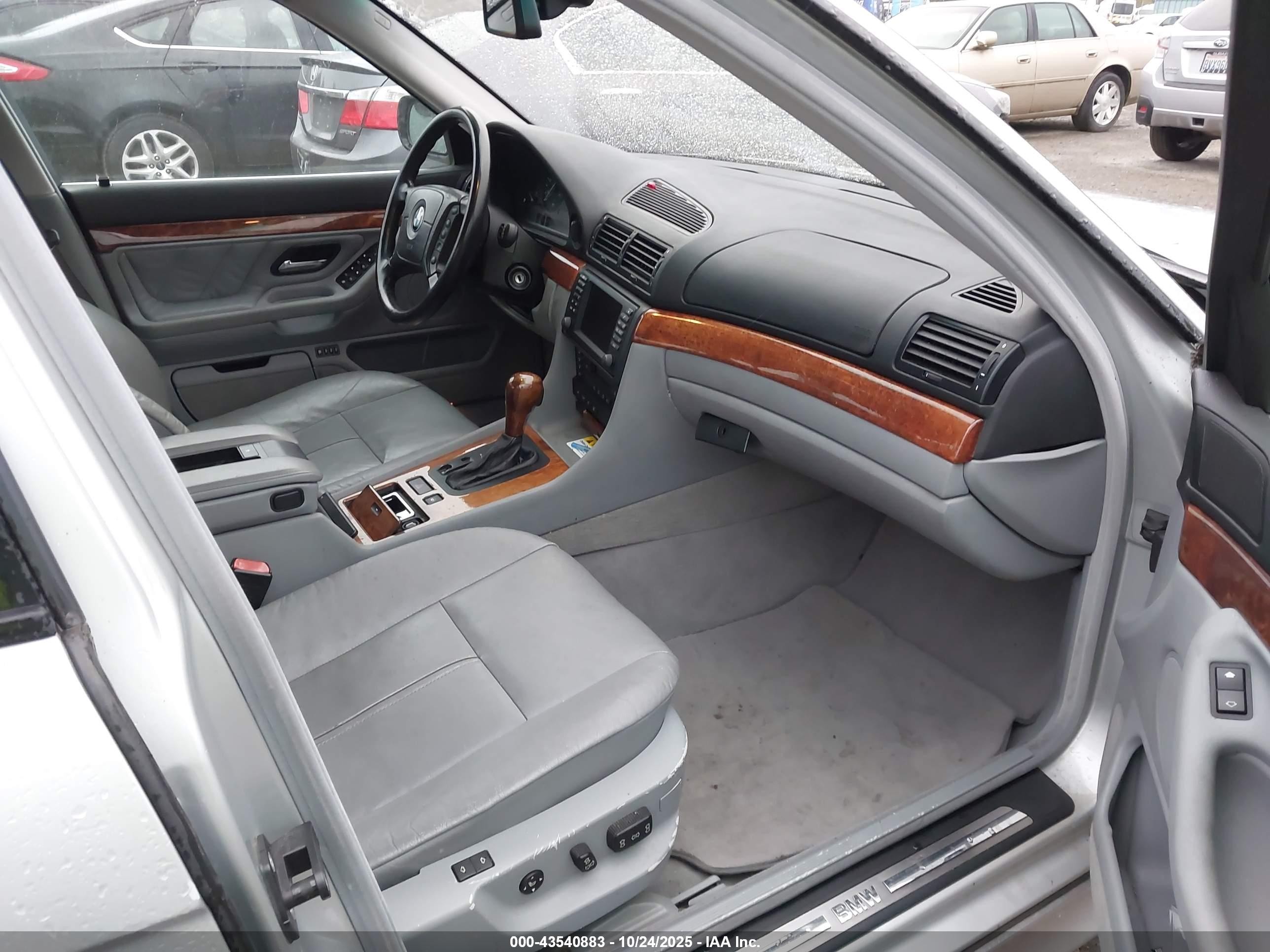 2001 Bmw 740il   Gray vin: WBAGH83421DP24736