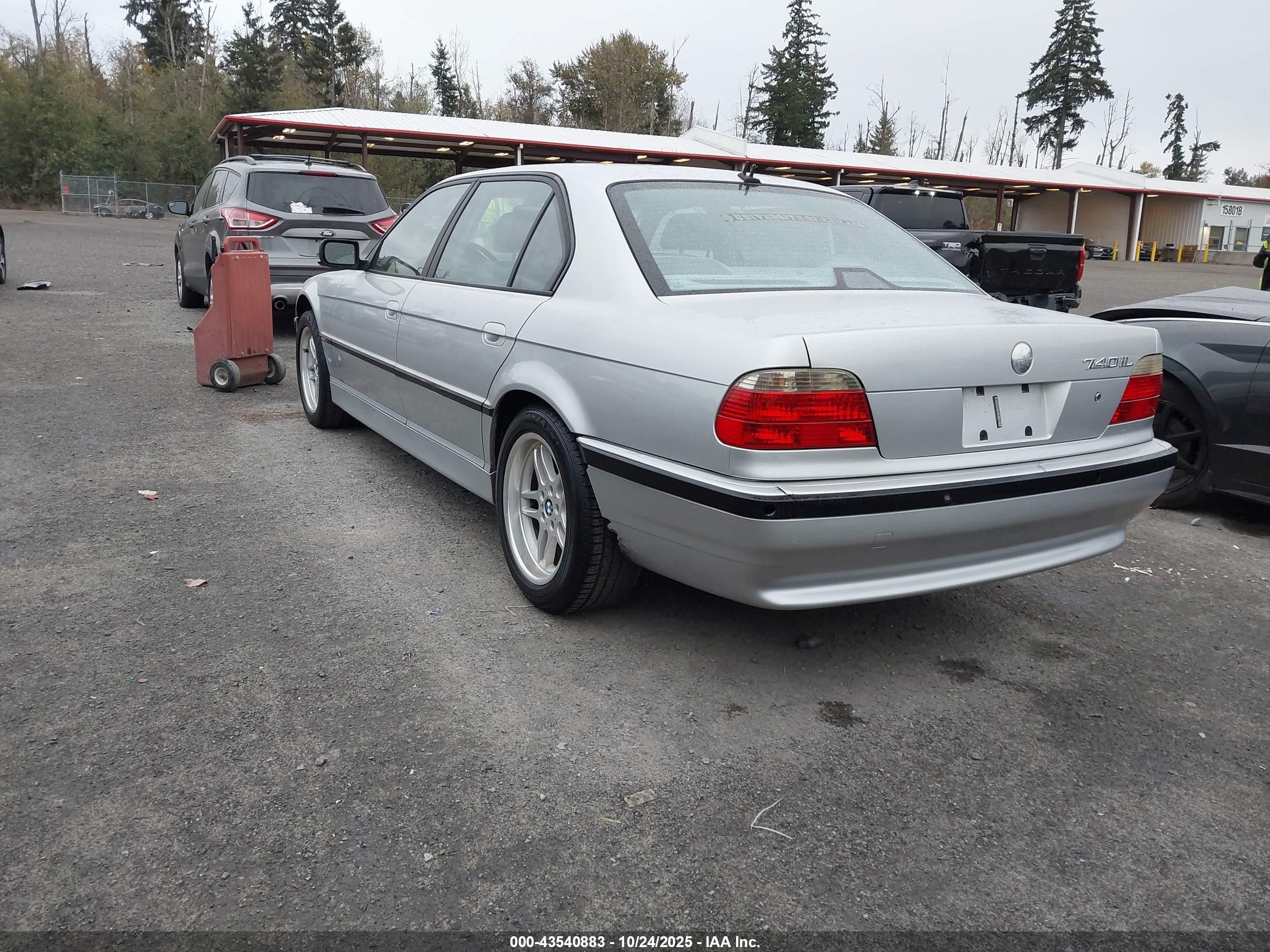 2001 Bmw 740il   Gray vin: WBAGH83421DP24736