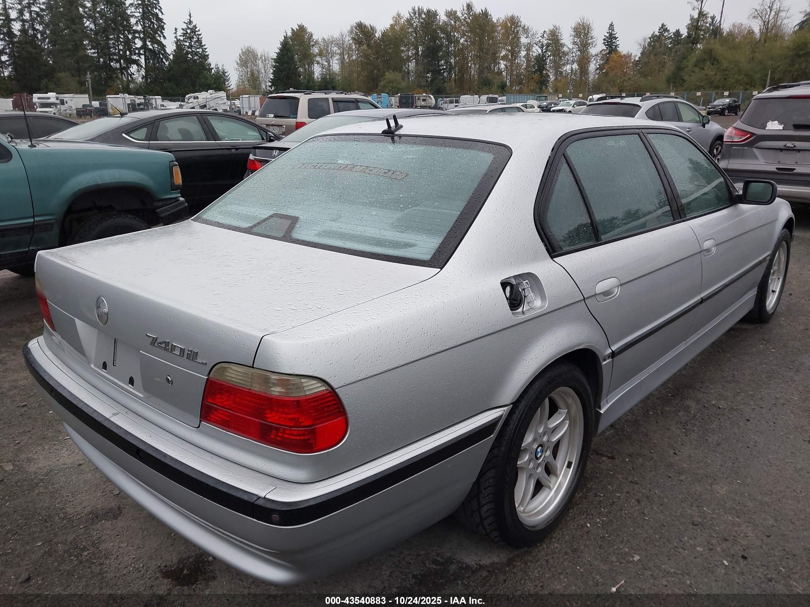 2001 Bmw 740il   Gray vin: WBAGH83421DP24736