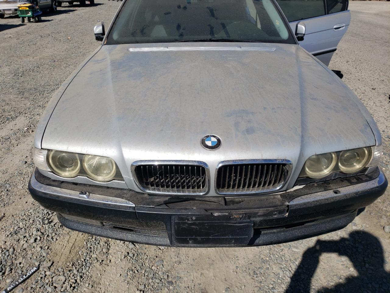 2001 Bmw 740 Il Silver vin: WBAGH83421DP26857