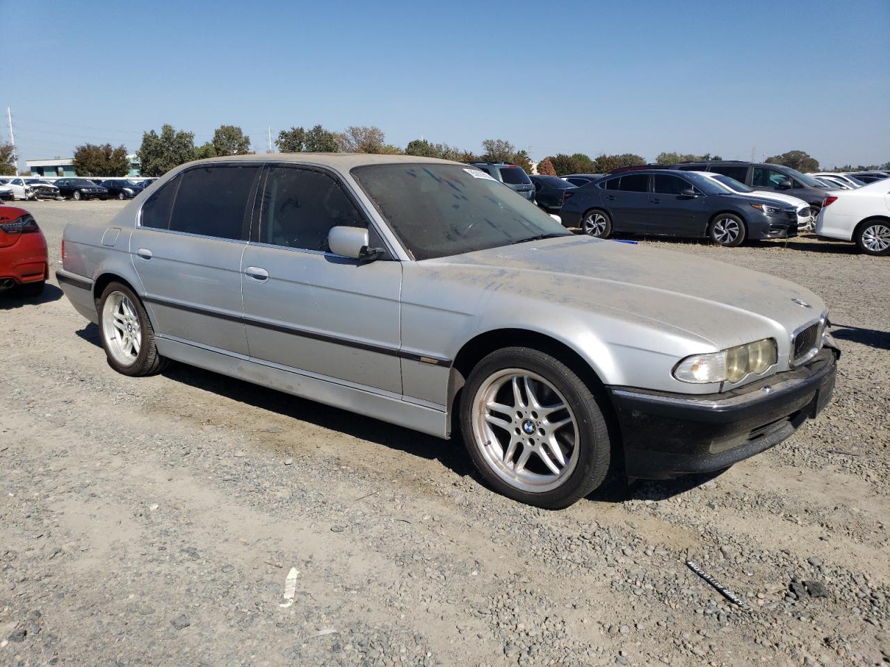 2001 Bmw 740 Il Silver vin: WBAGH83421DP26857