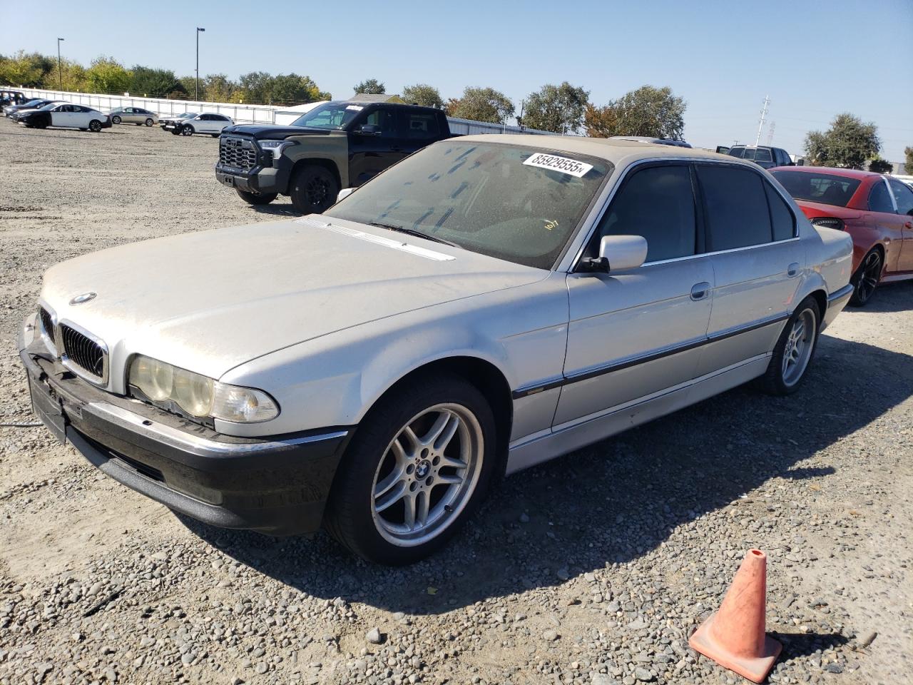 2001 Bmw 740 Il Silver vin: WBAGH83421DP26857