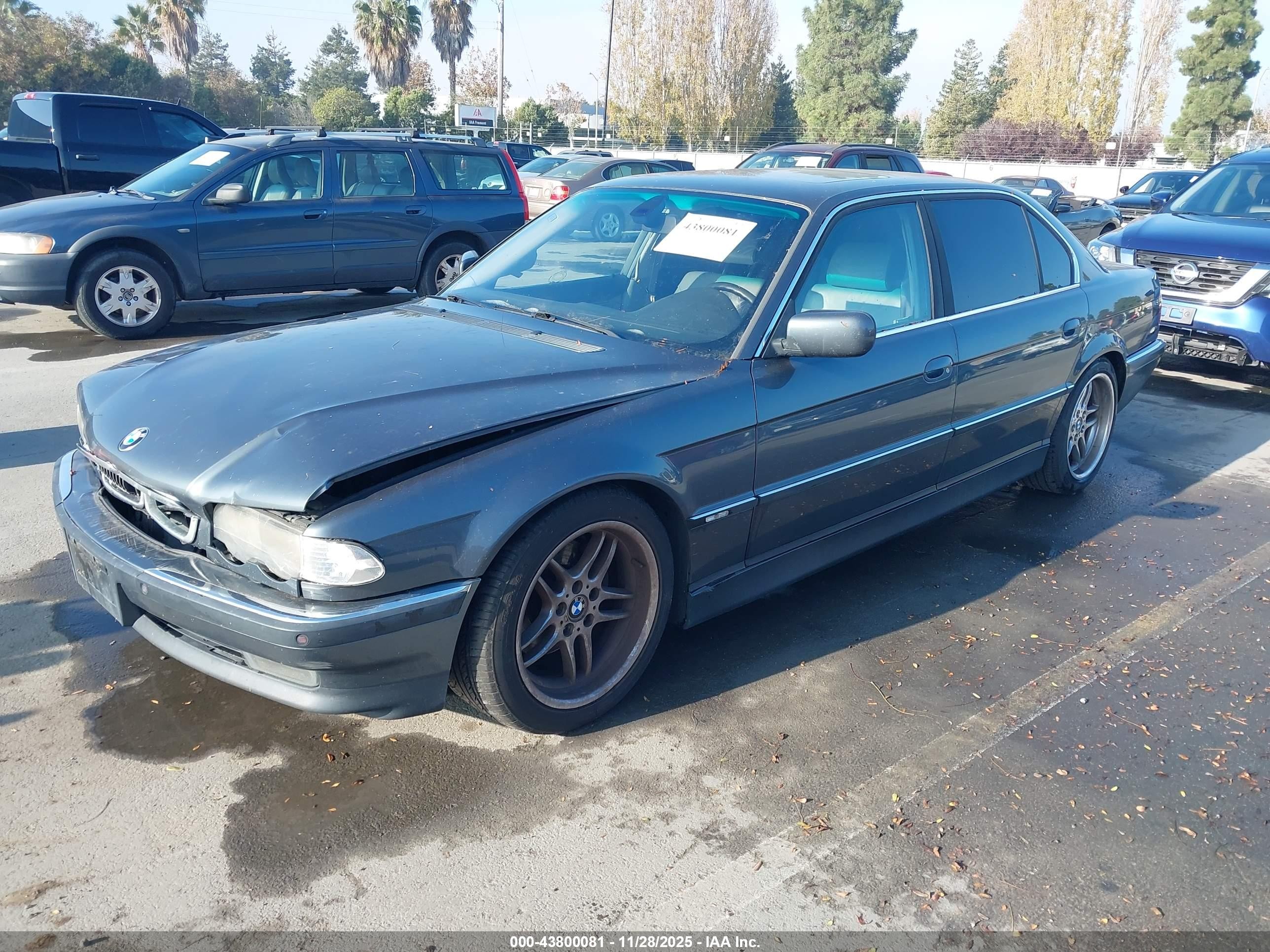 2000 Bmw 740il   Blue vin: WBAGH8342YDP11026