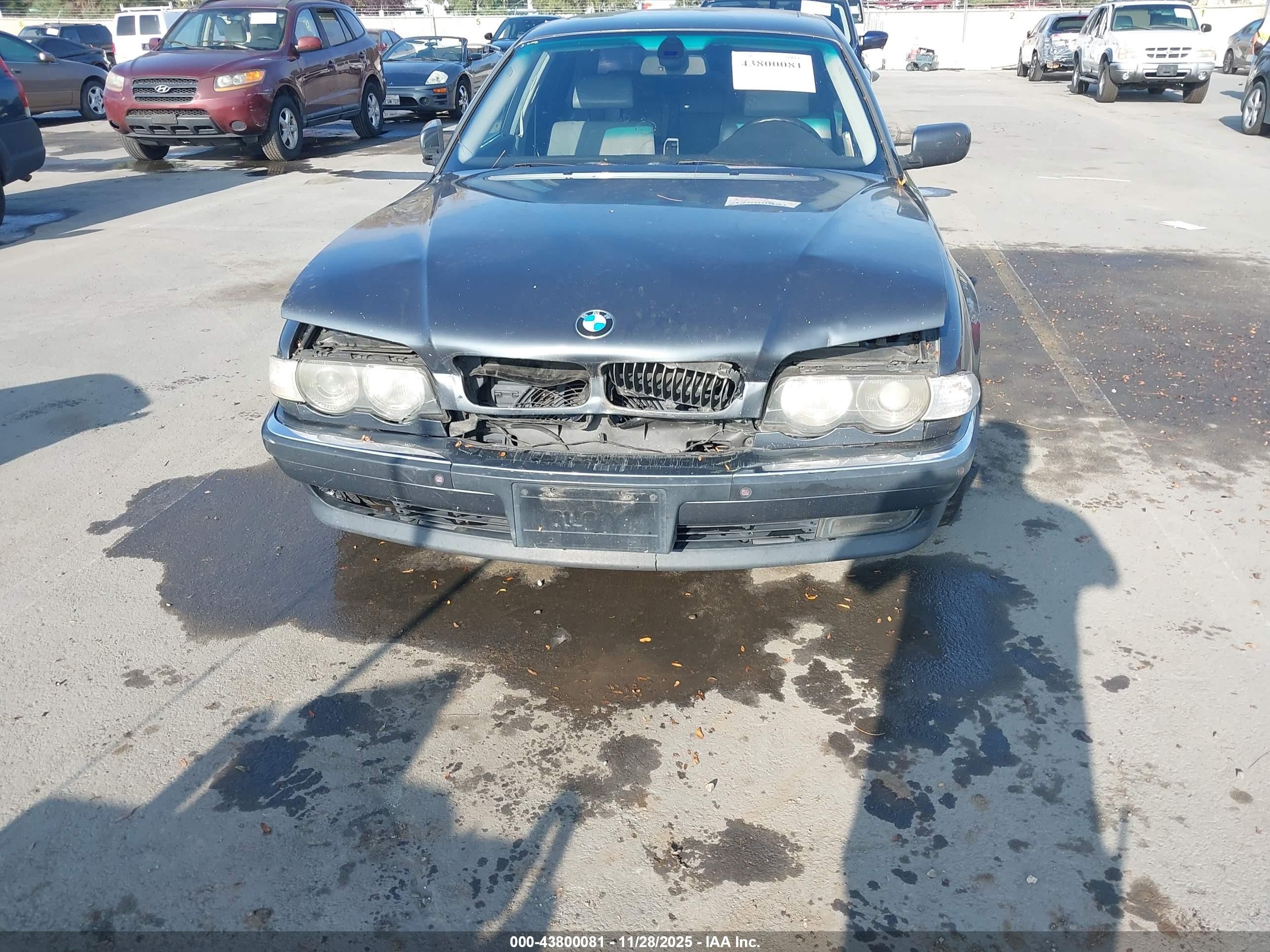 2000 Bmw 740il   Blue vin: WBAGH8342YDP11026
