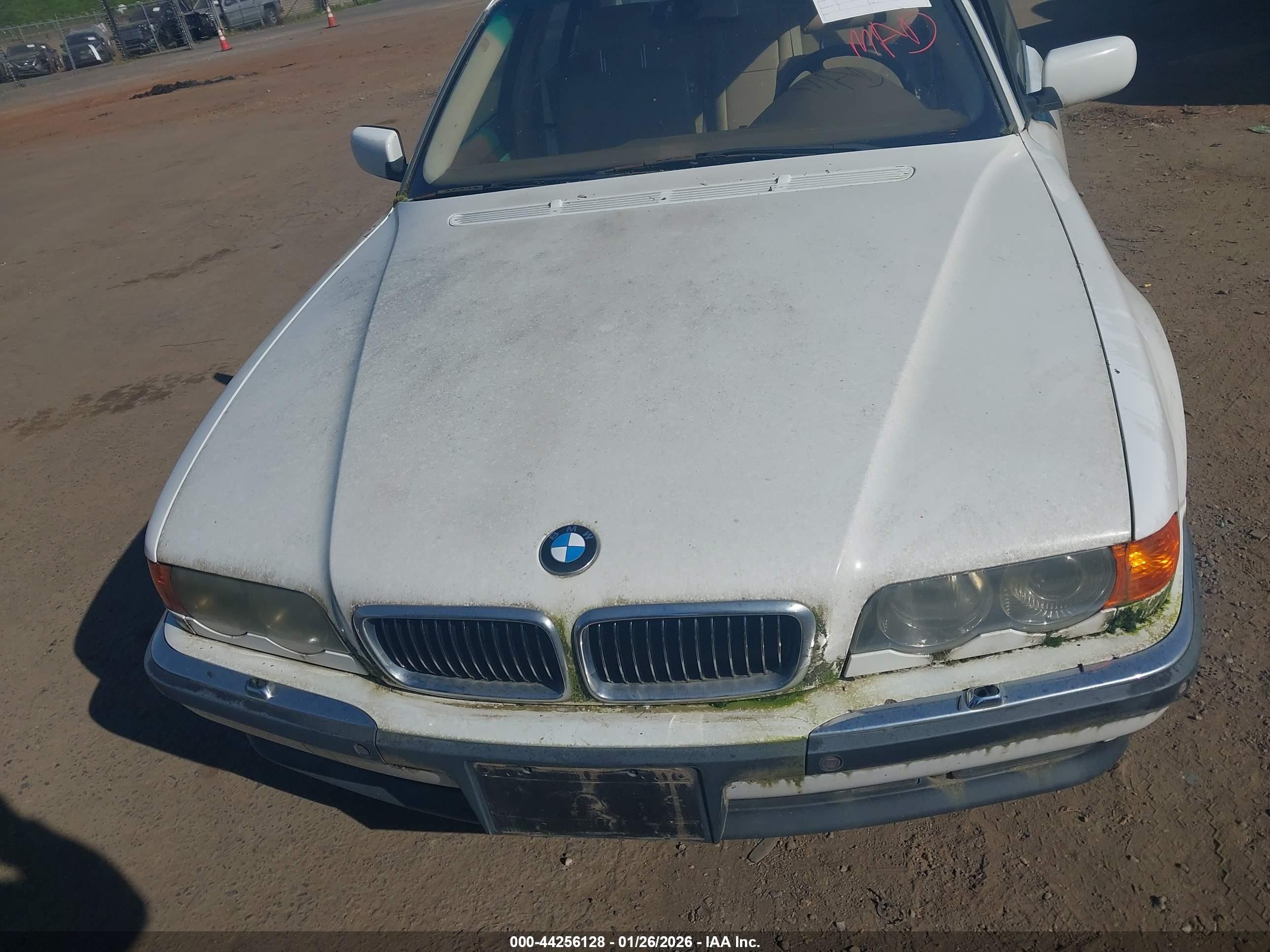 2000 Bmw 740il   White vin: WBAGH8342YDP13052