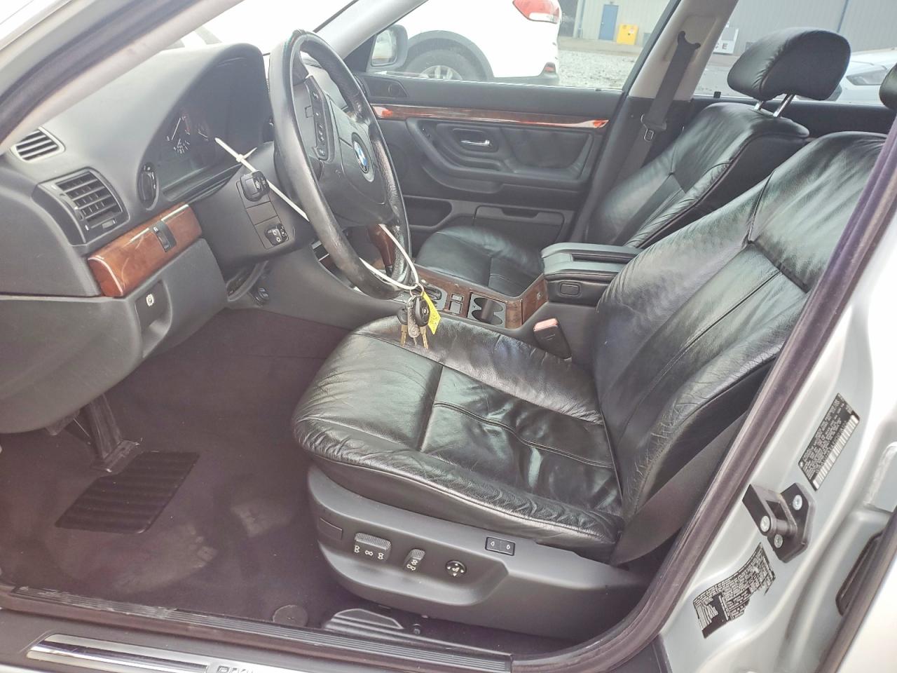 2001 Bmw 740 Il Silver vin: WBAGH83431DP18122