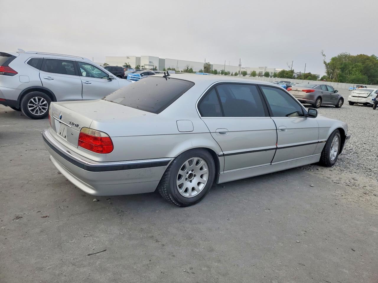 2001 Bmw 740 Il Silver vin: WBAGH83431DP18122