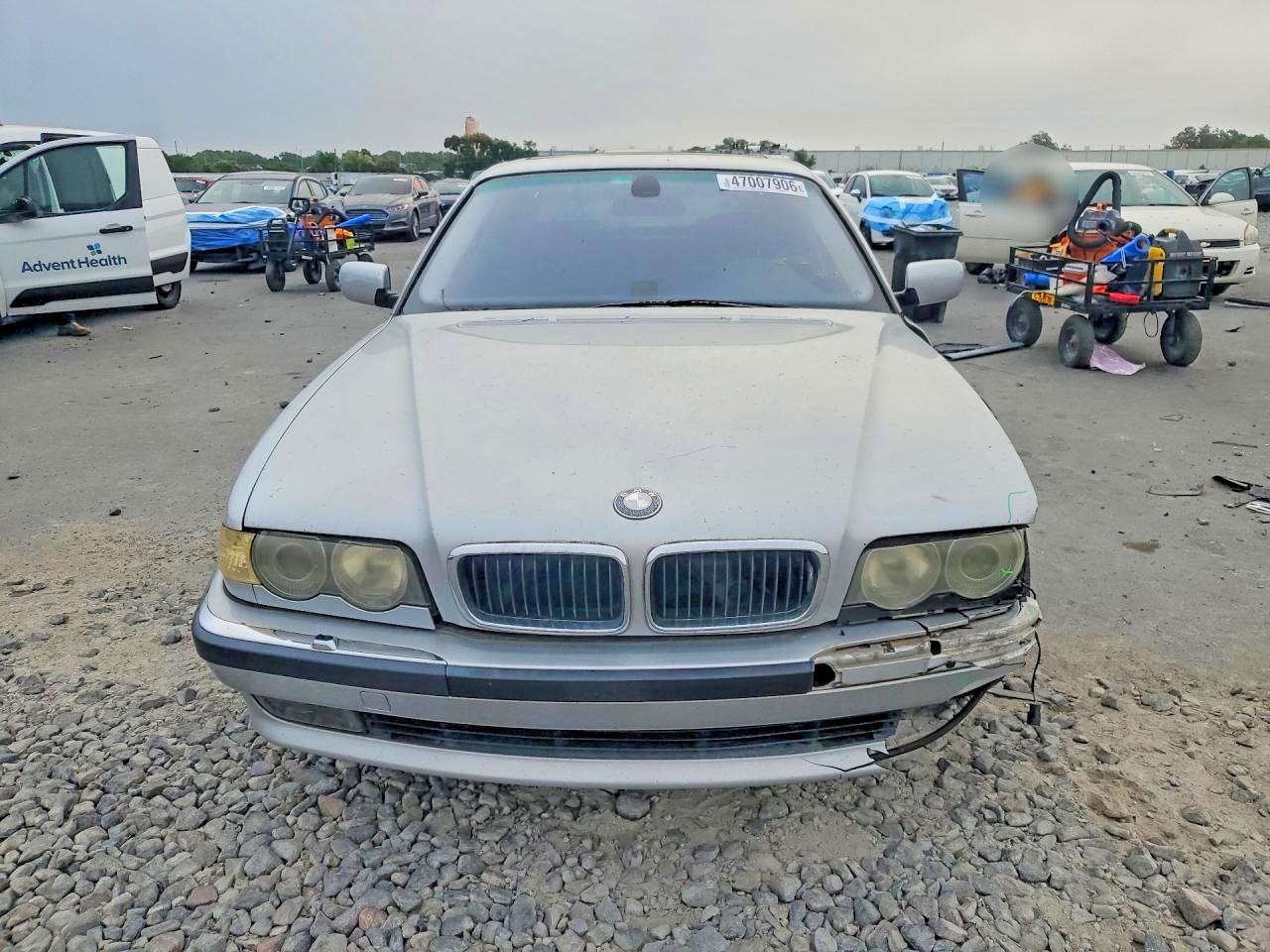 2001 Bmw 740 Il Silver vin: WBAGH83431DP18122